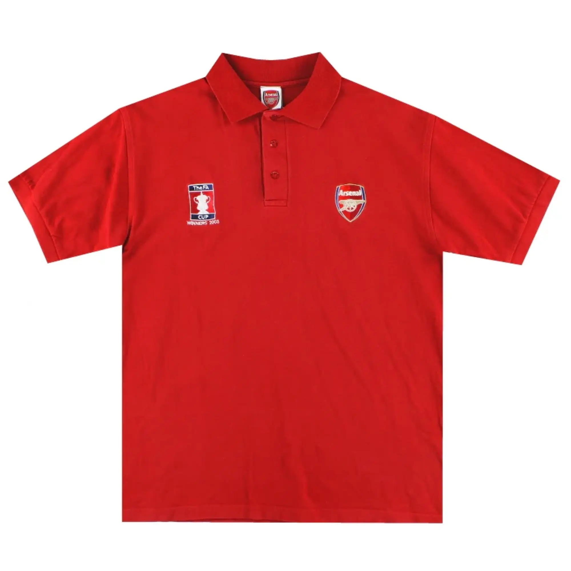 2002-03 Arsenal 'F.A Cup Winners' Polo Shirt  M - Arsenal / Excellent / Medium