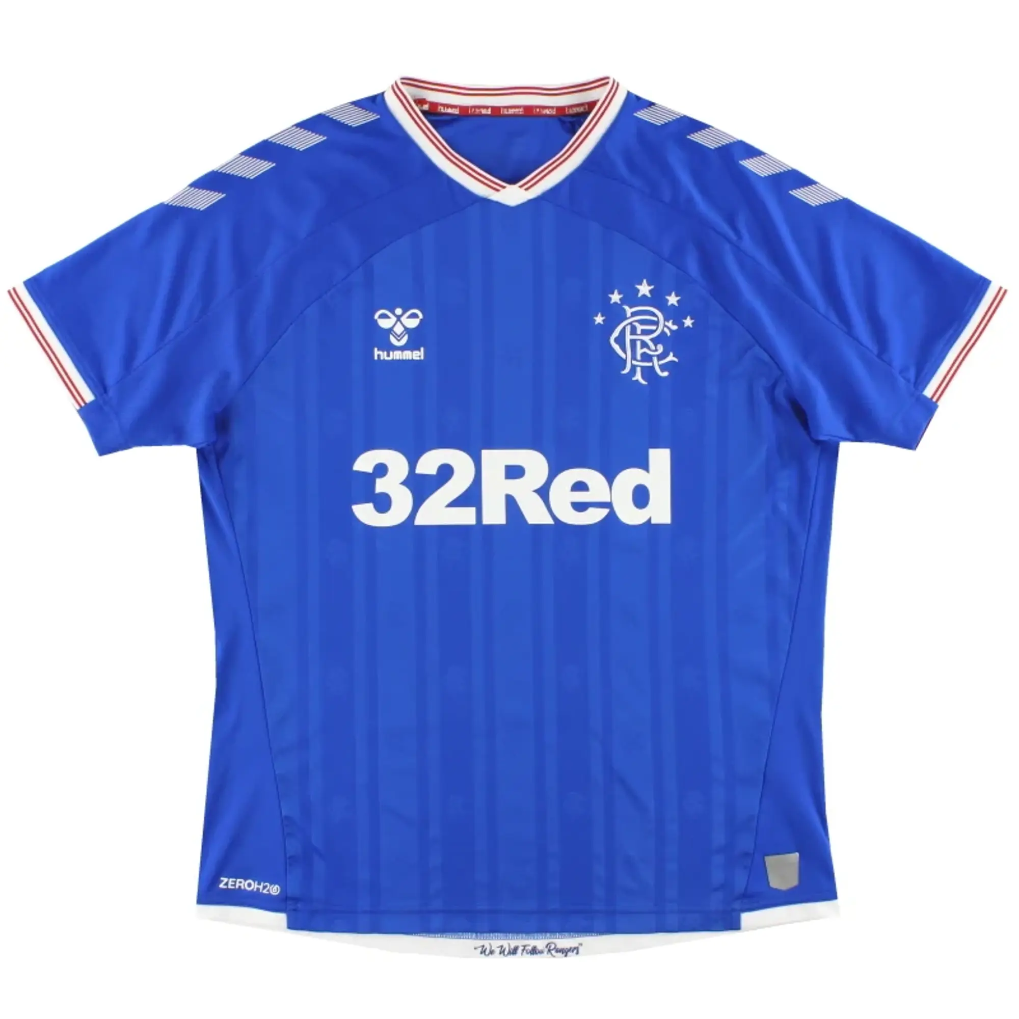2019-20 Rangers Hummel Home Shirt L - Rangers / Excellent / Large