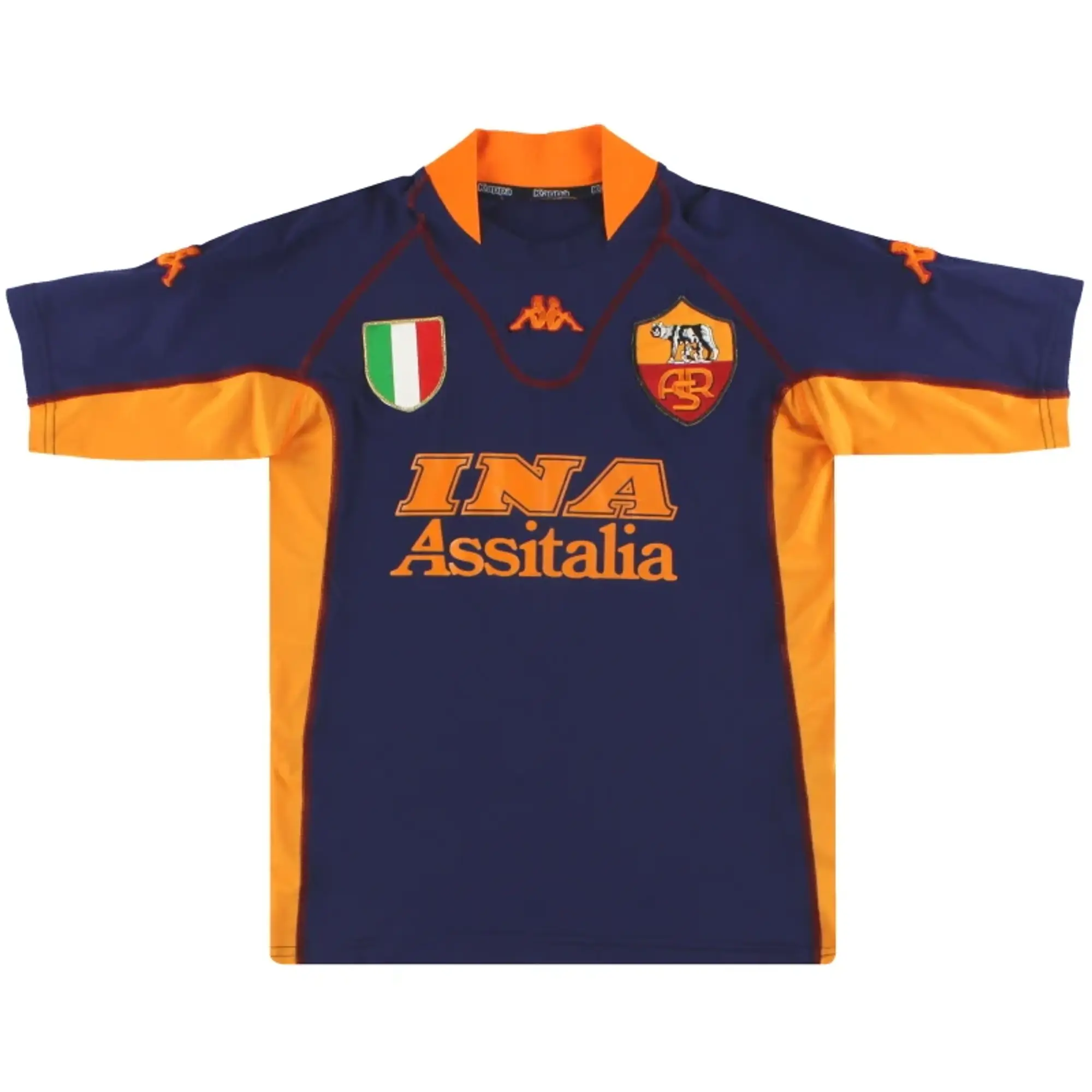 2001-02 Roma Kappa Third Shirt S - Roma / Very Good / Small