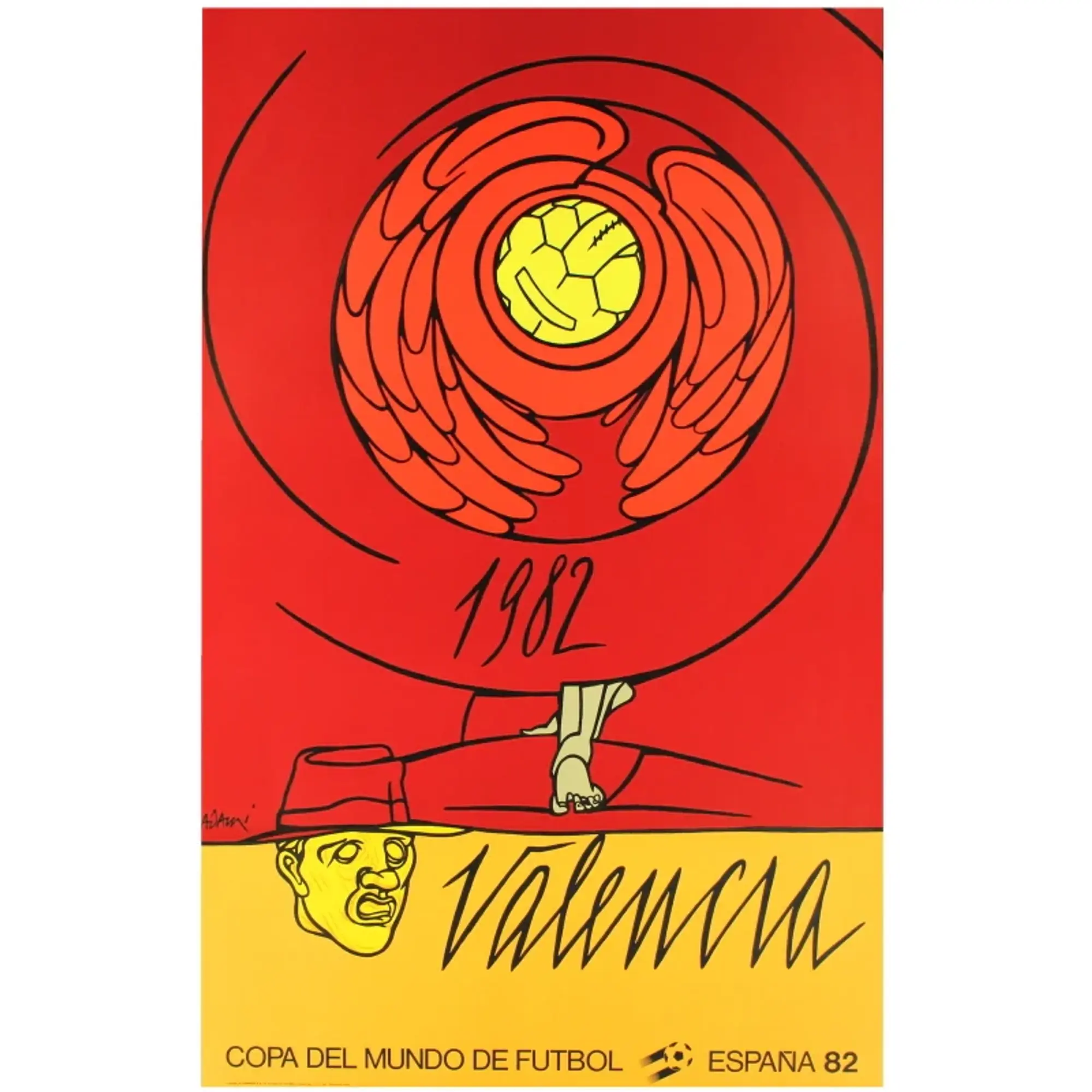1982 Spain Original World Cup (Valencia) Poster - Spain / Brand New / W-60cm x H-95cm