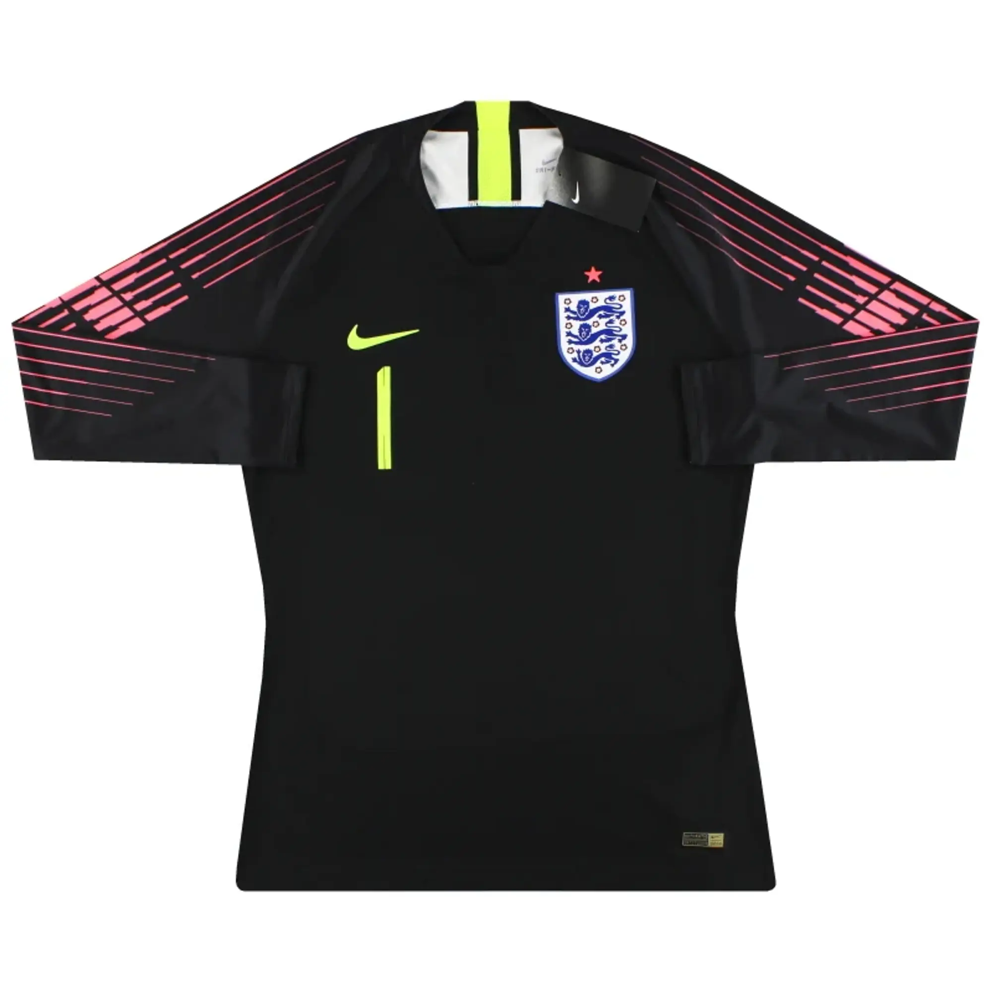 2018-20 England Nike Player Issue Goalkeeper Shirt #1 *As New* L - England / As New / Large
