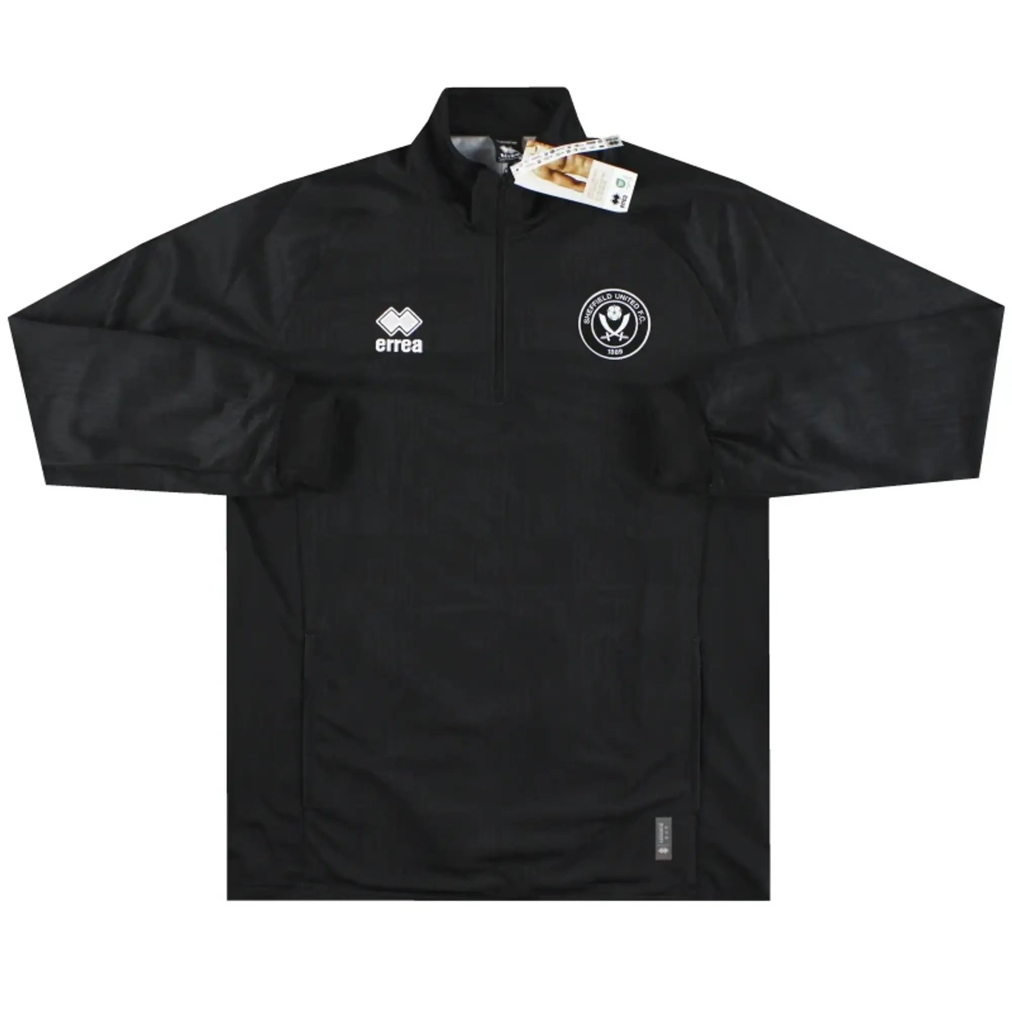 2023-24 Sheffield United Errea 1/4 Zip Warm Up Top BLK *w/tags* - Sheffield United / w/tags / XL