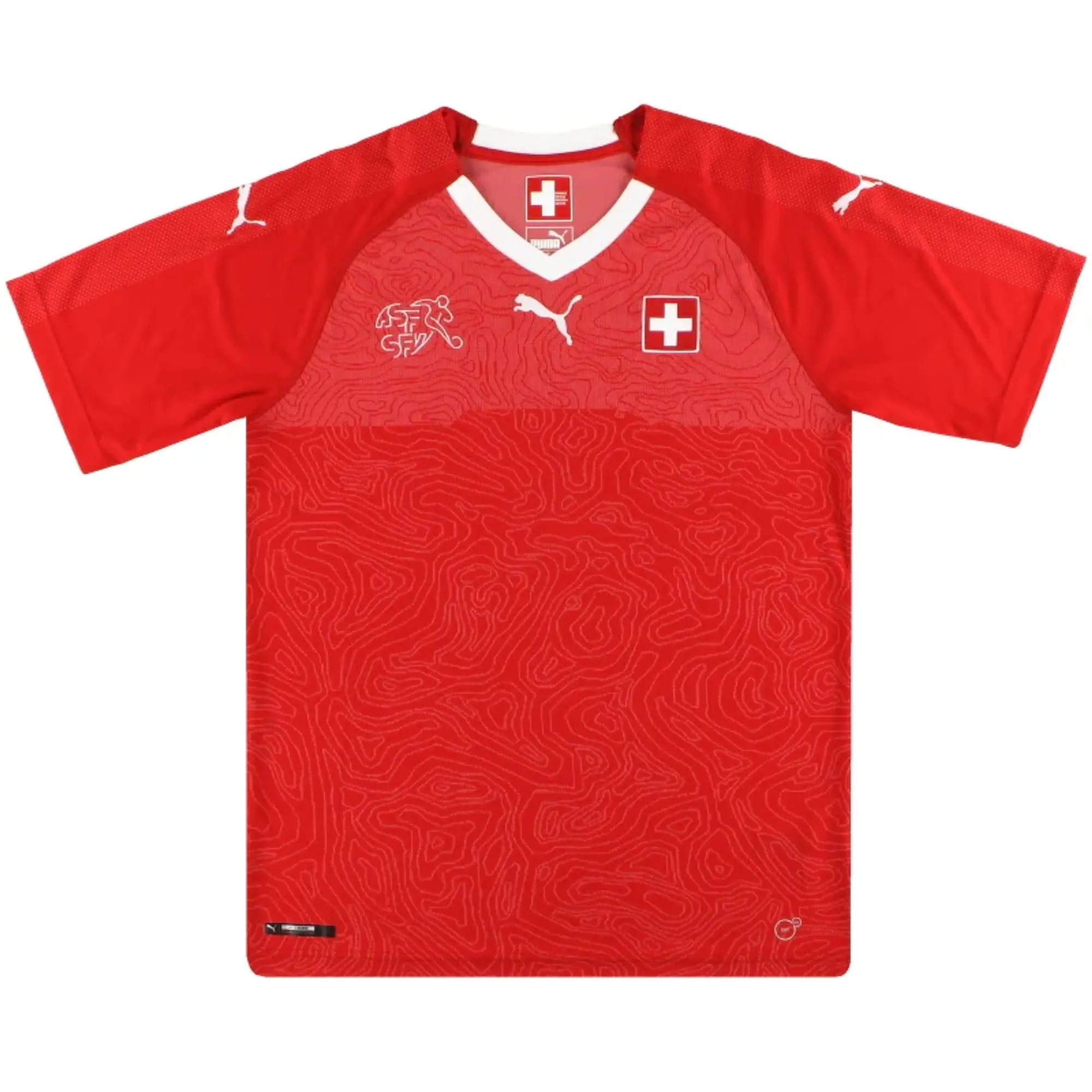 2018-19 Switzerland Puma Home Shirt *Mint* XL - Switzerland / Mint / XL