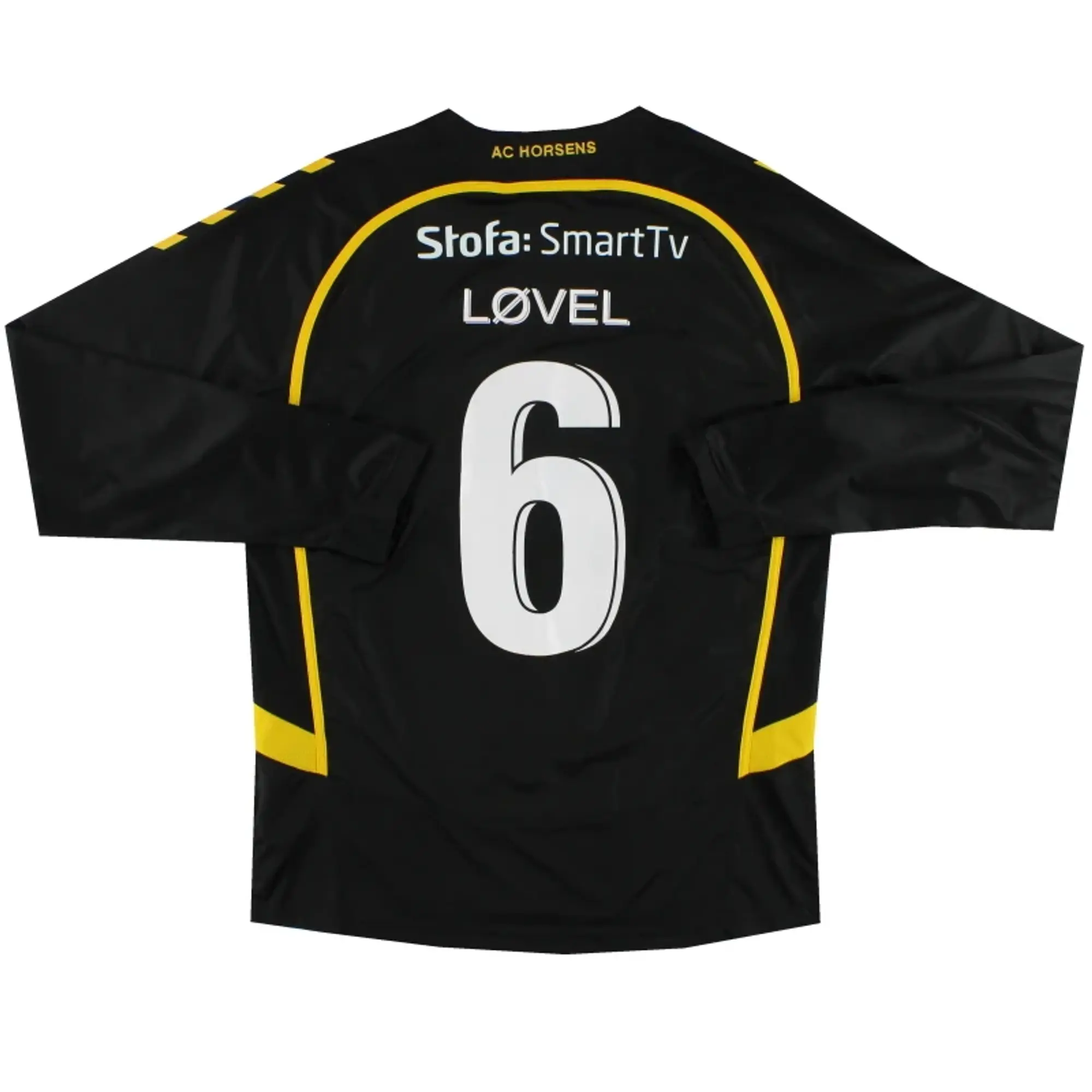 2012-13 AC Horsens Hummel Match Issue Away Shirt Lovel #6 L/S L - Other European Clubs / Excellent / Large
