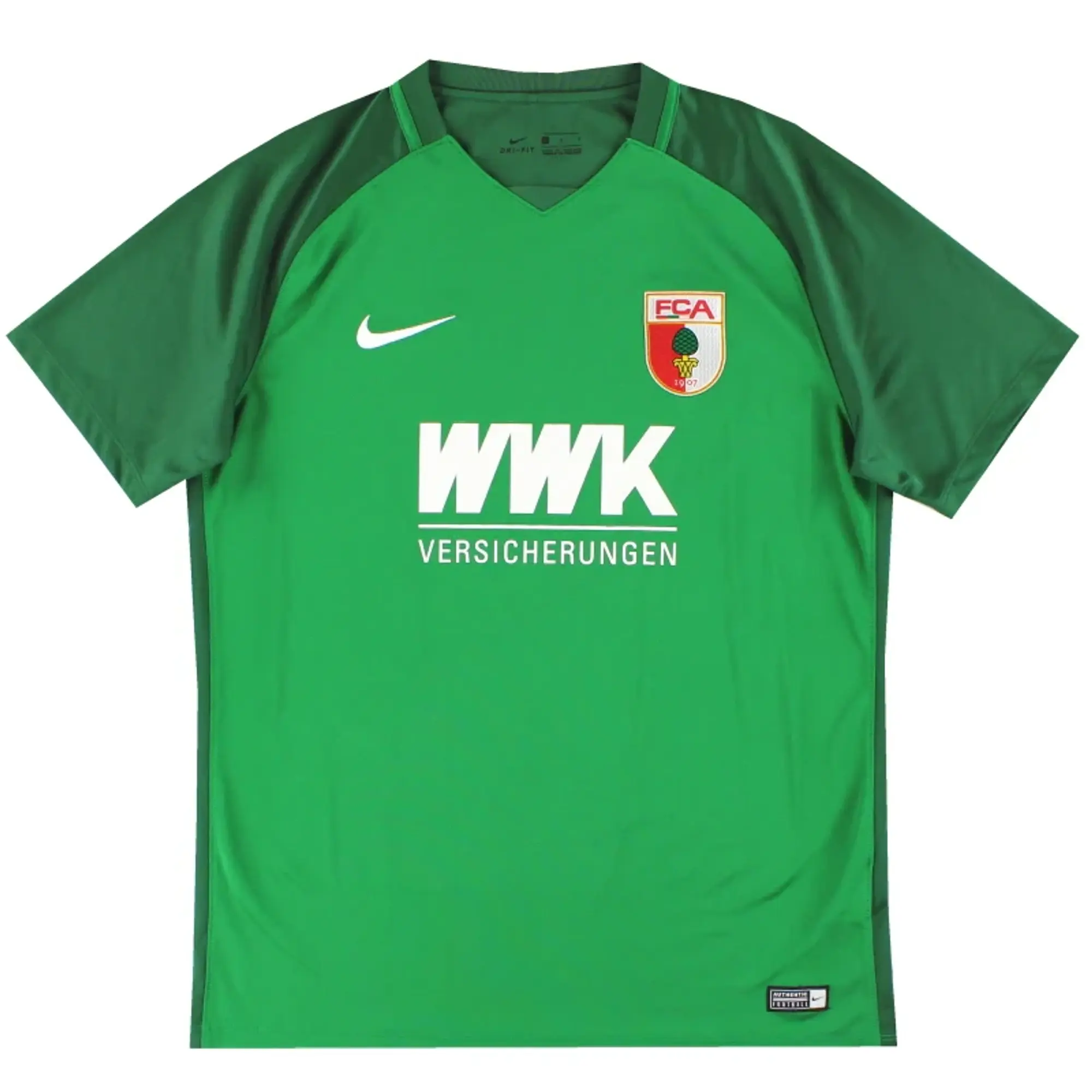 2017-18 FC Augsburg Nike Away Shirt L - Other German Clubs / Excellent / Large