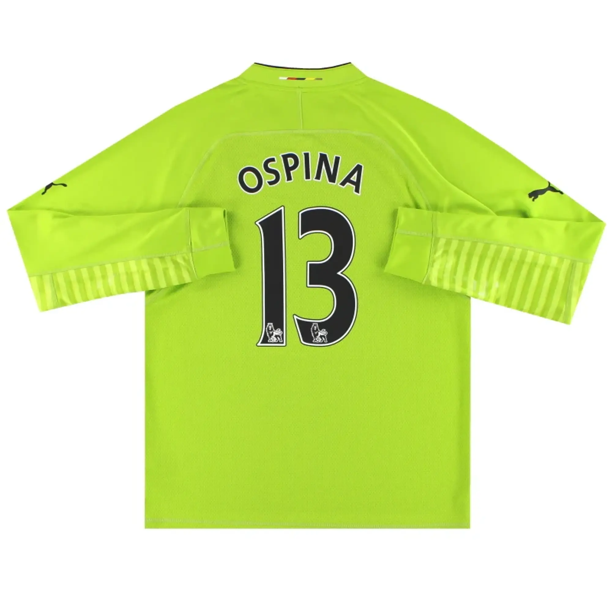 2014-15 Arsenal Puma Goalkeeper Shirt Ospina #13 *Mint* L - Arsenal / Mint / Large