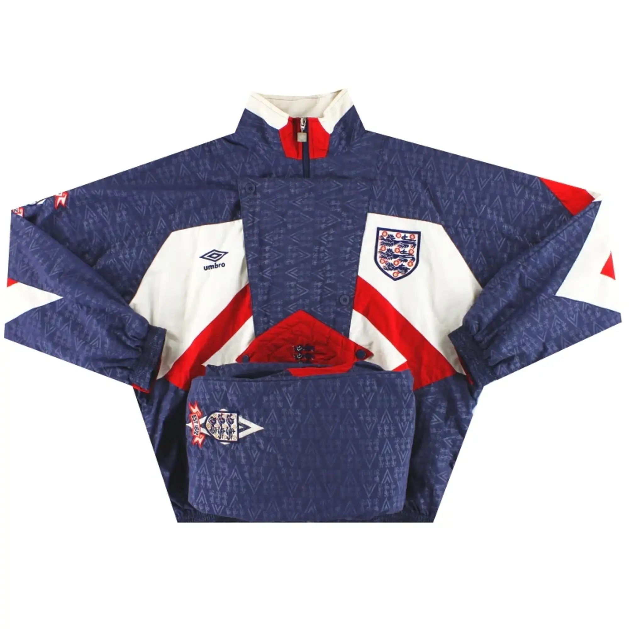 1990-92 England Umbro Woven Tracksuit XL - England / Excellent / XL