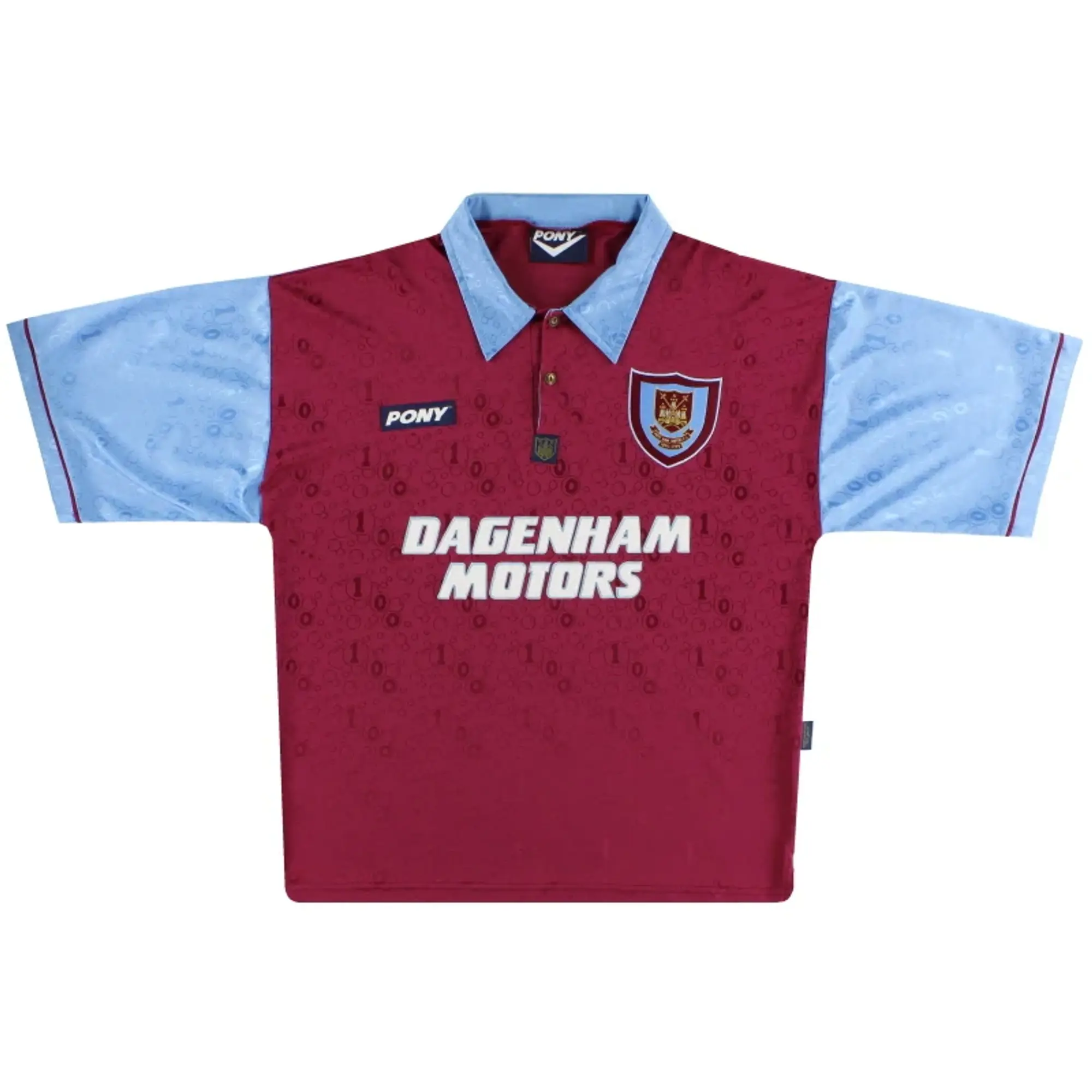1995-97 West Ham Pony Centenary Home Shirt XXL - West Ham / Excellent / XXL