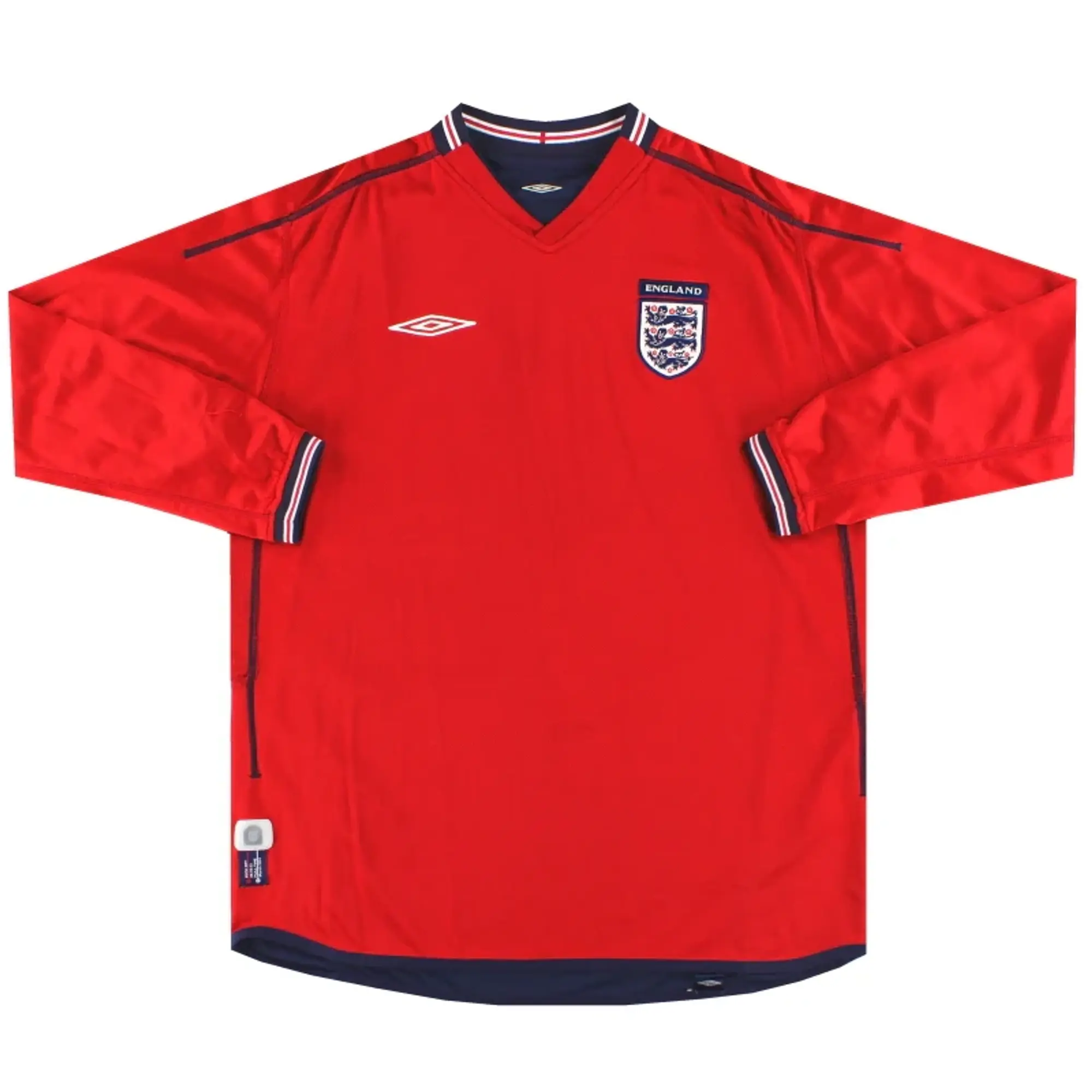 2002-04 England Umbro Away Shirt L/S S - England / Excellent / Small