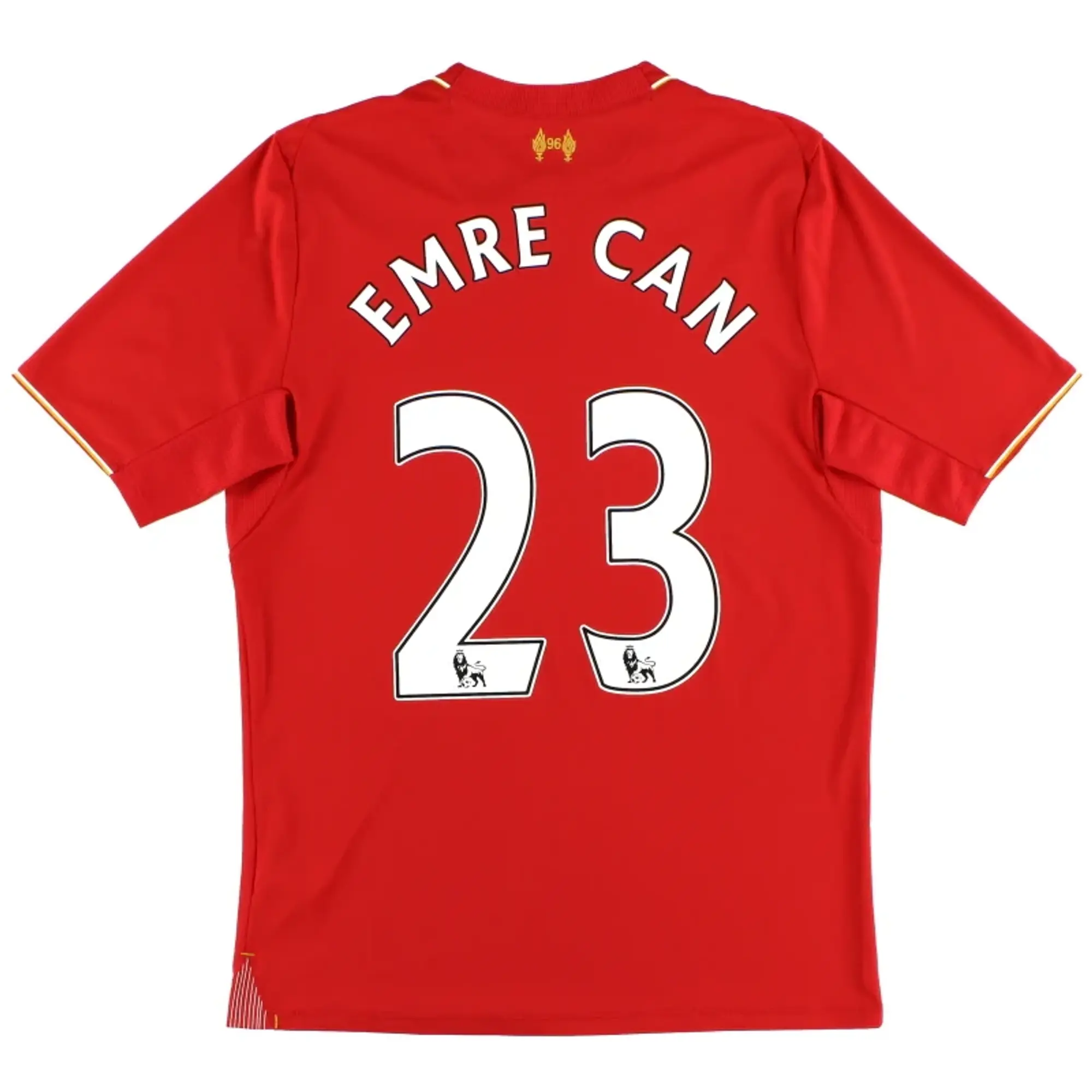2015-16 Liverpool New Balance Home Shirt Emre Can #23 S - Liverpool / Excellent / Small