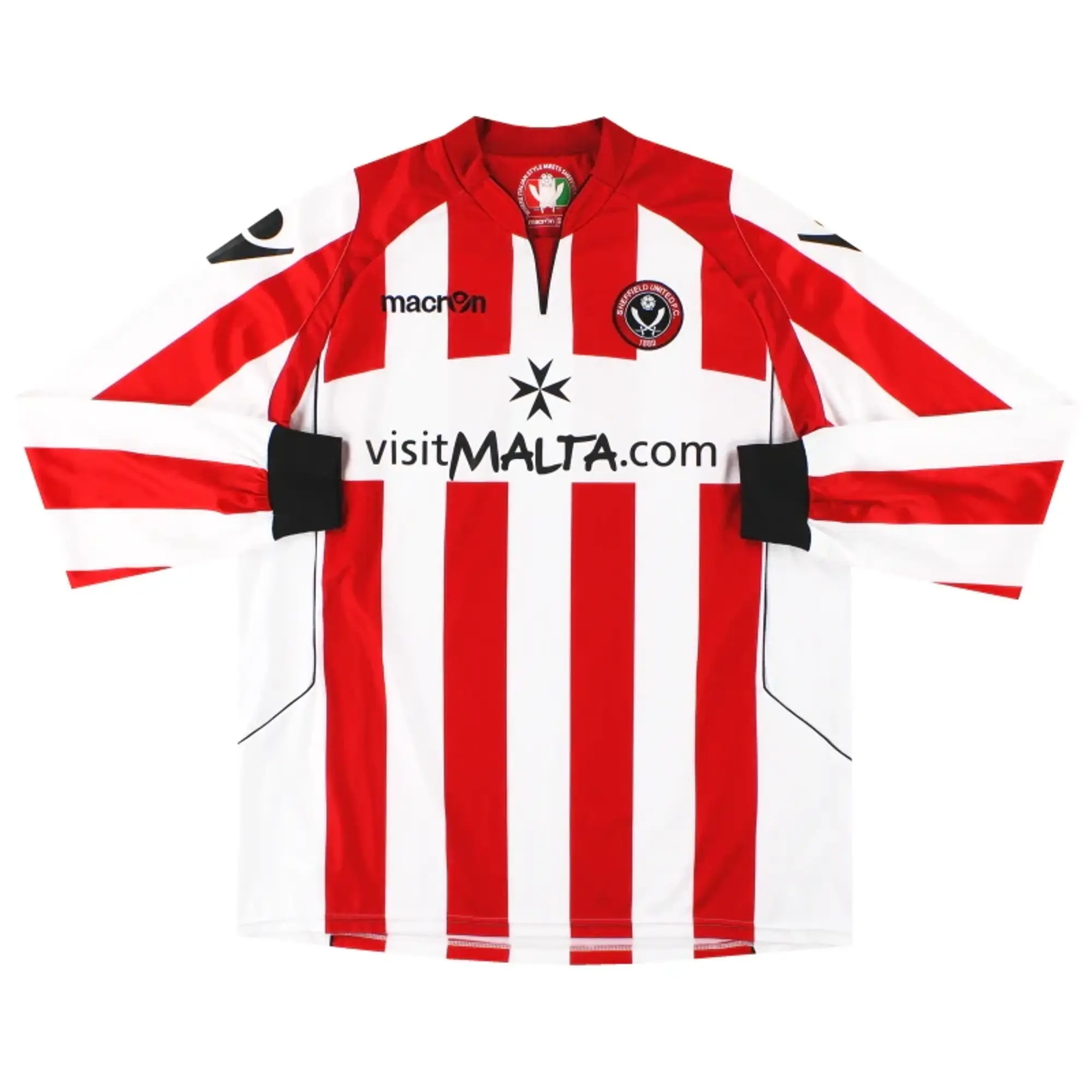 2010-11 Sheffield United Macron Home Shirt L/S XL - Sheffield United / Excellent / XL
