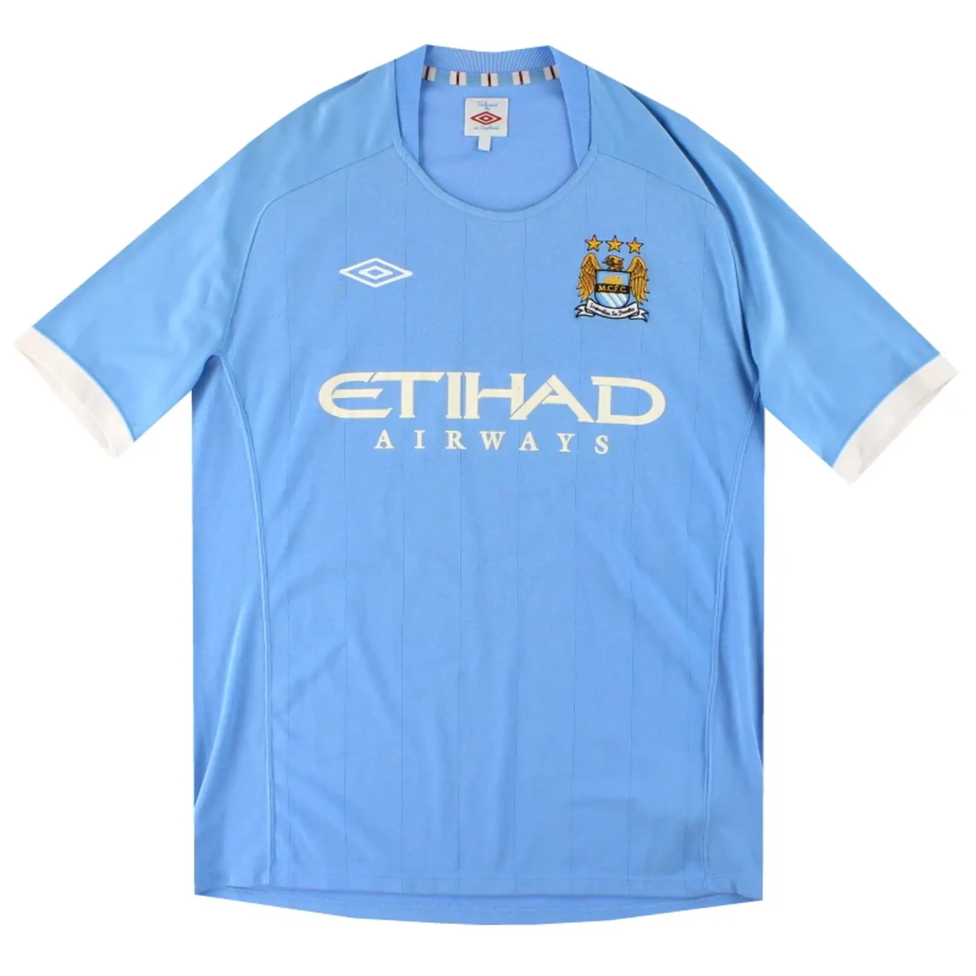 2010-11 Manchester City Umbro Home Shirt L - Manchester City / Excellent / Large