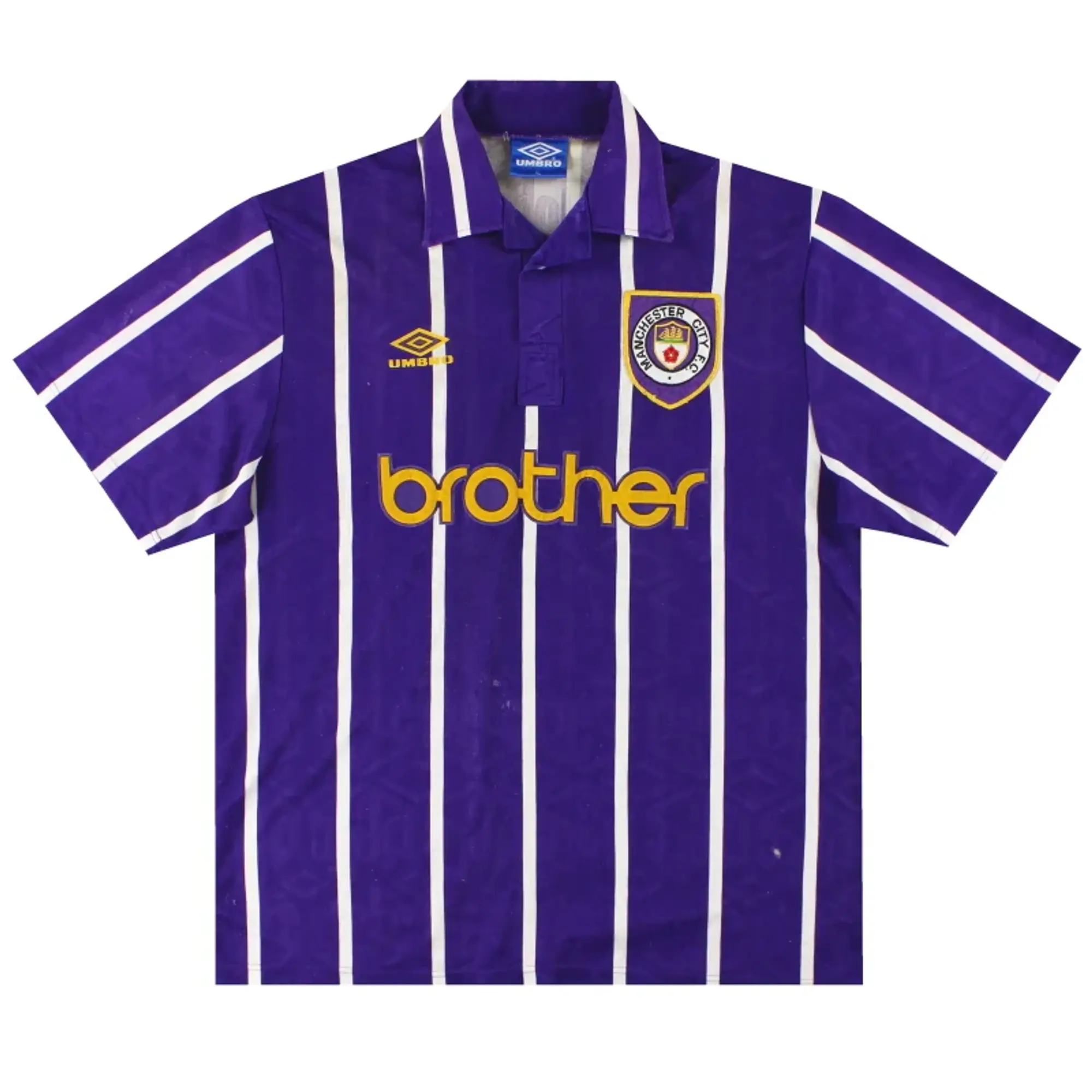 1992-94 Manchester City Umbro Away Shirt XL - Manchester City / Good / XL