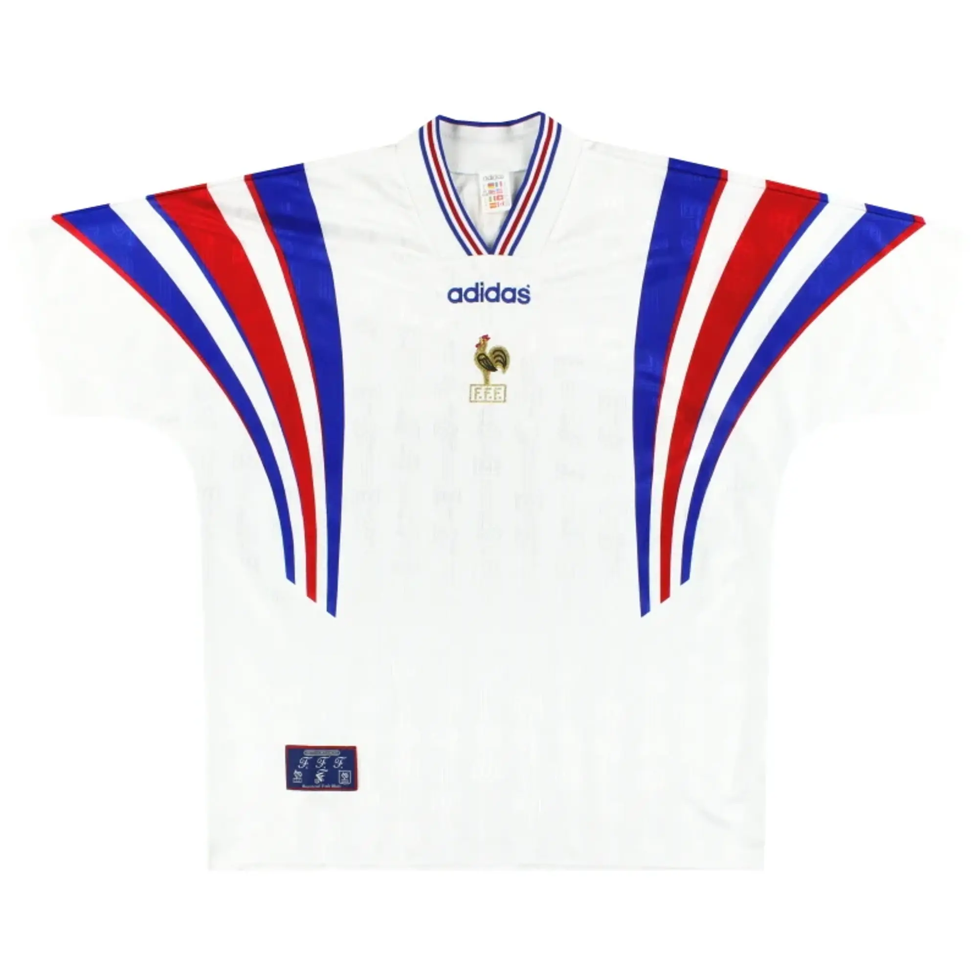 1996-98 France adidas Away Shirt *Mint* M - France / Mint / Medium