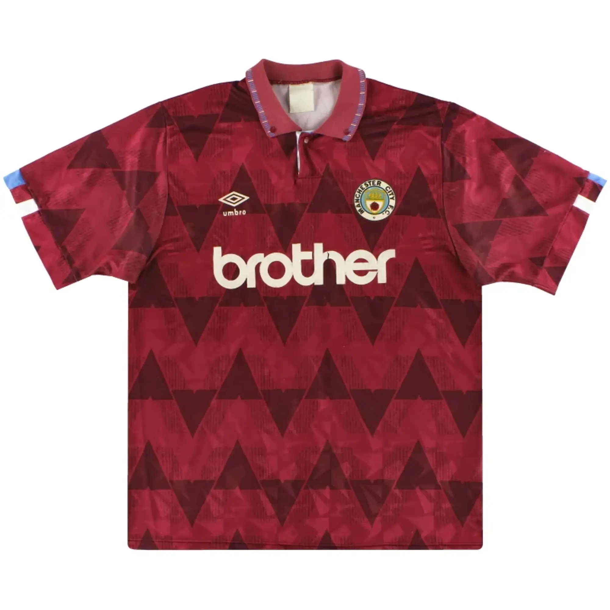 1990-92 Manchester City Umbro Away Shirt XL - Manchester City / Excellent / XL