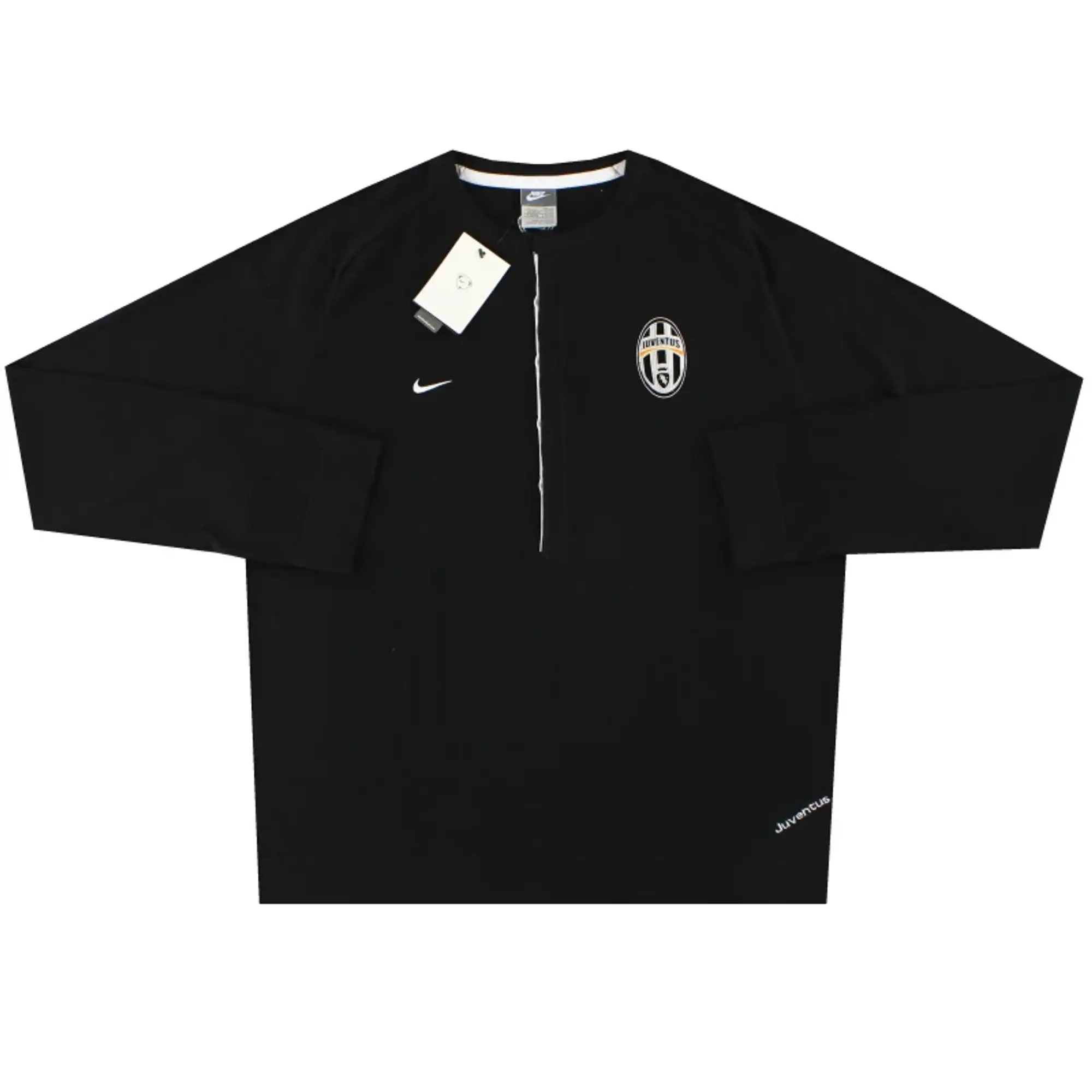 2008-09 Juventus Nike 1/2 Button Tee L/S *BNIB* XL - Juventus / BNIB / XL