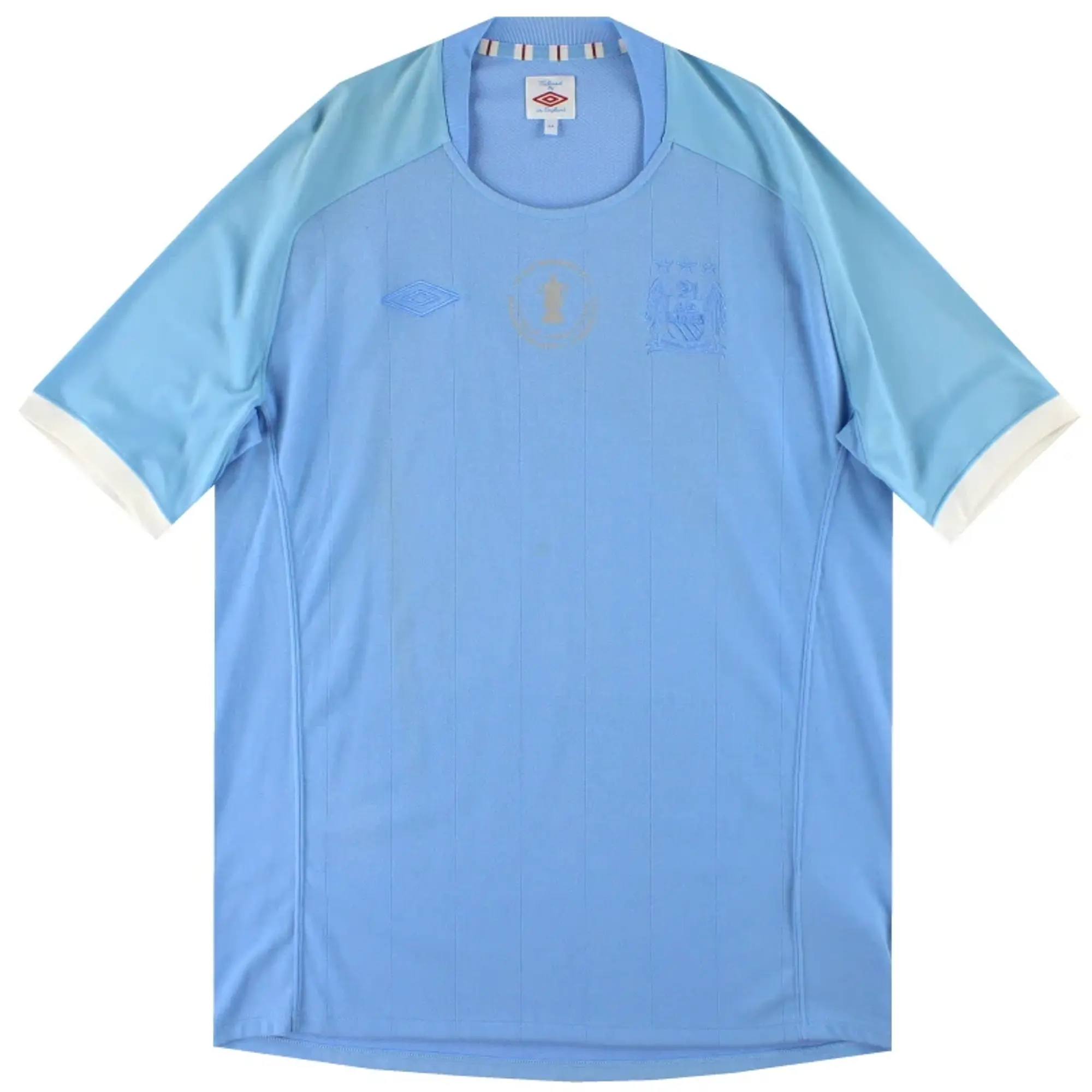 2010-11 Manchester City Umbro 'FA Cup Winners' Home Shirt L - Manchester City / Excellent / Large