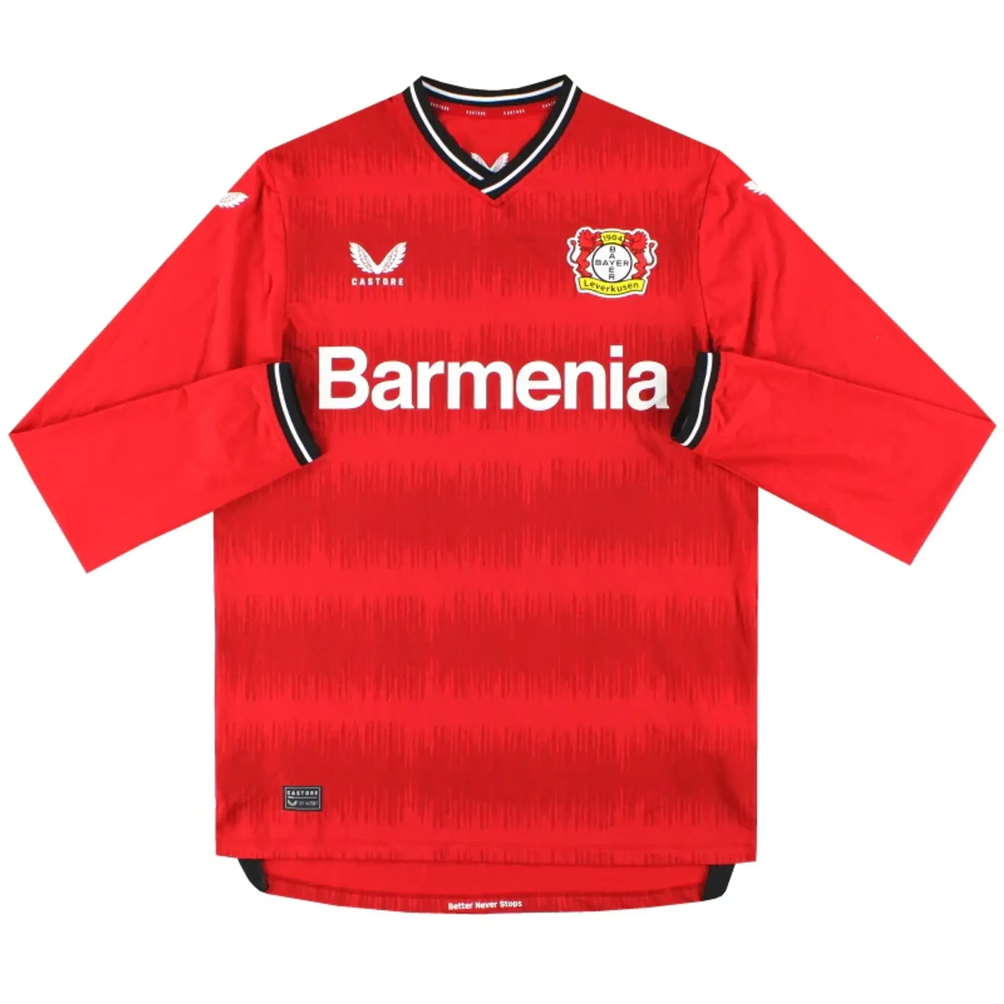 2022-23 Bayer Leverkusen Castore Pro Home Shirt L/S *As New* S - Bayer Leverkusen / As New / Small
