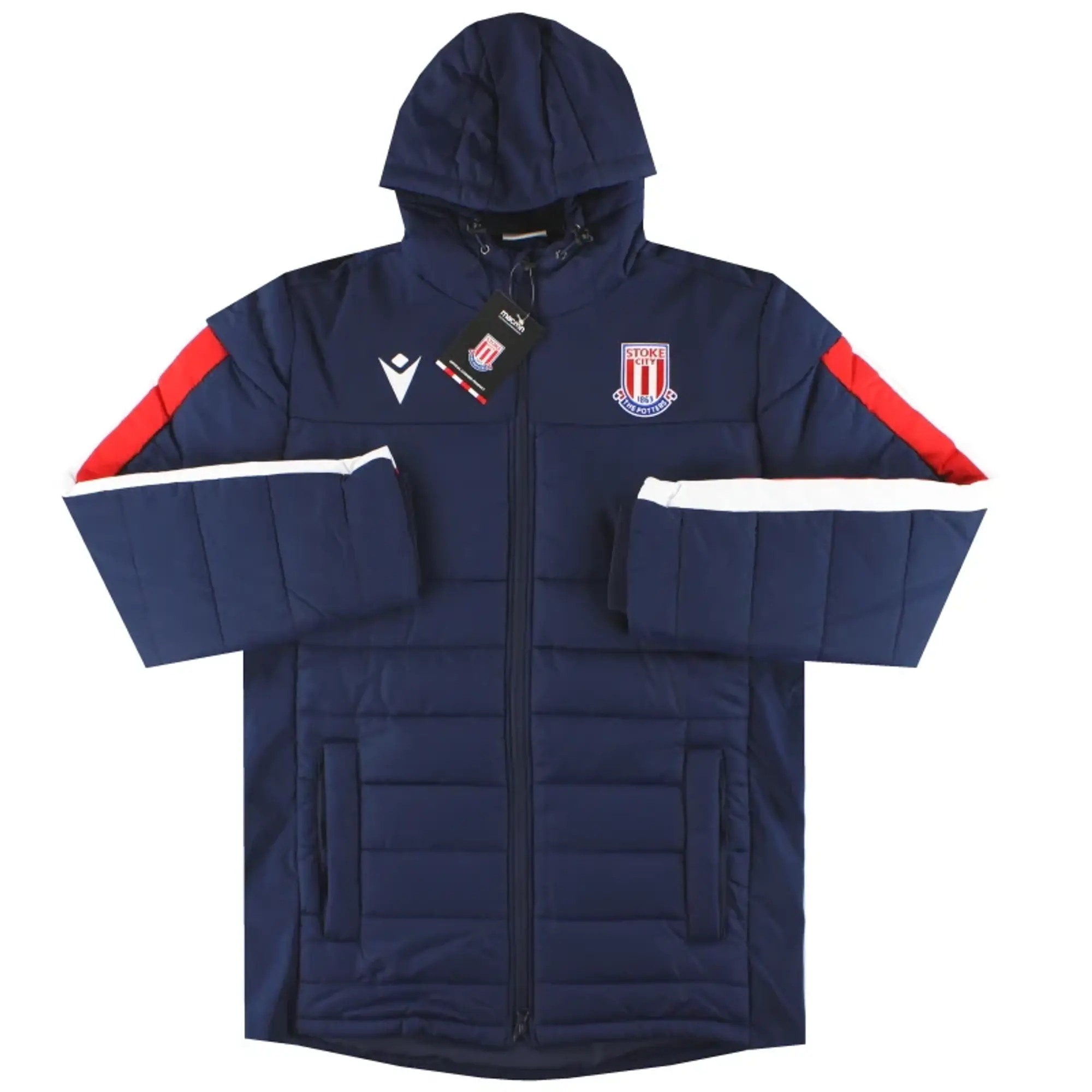 2019-20 Stoke City Macron Stadium Jacket *w/tags* M - Stoke City / w/tags / Medium