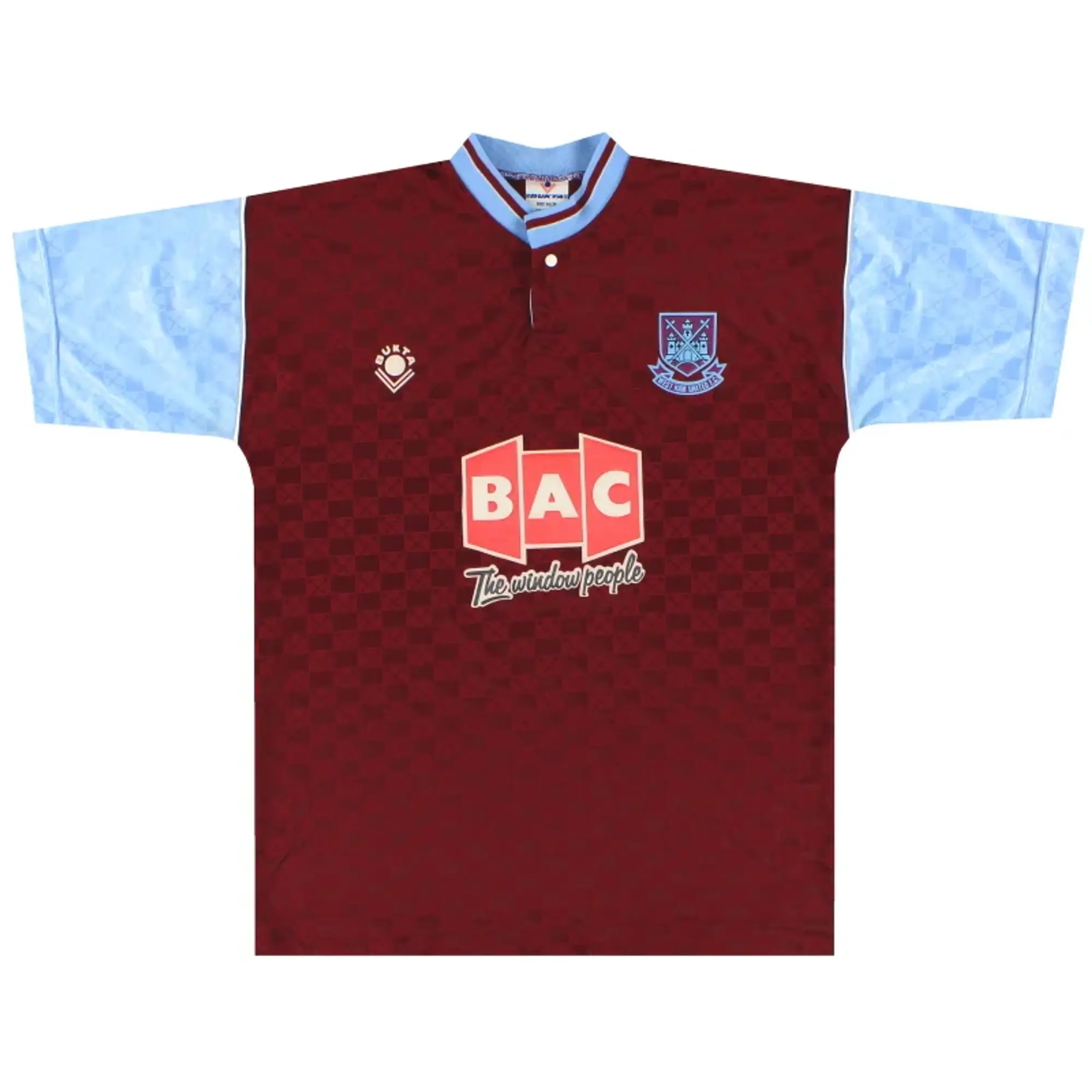 1990-91 West Ham Bukta Home Shirt *As New* S - West Ham / As New / Small