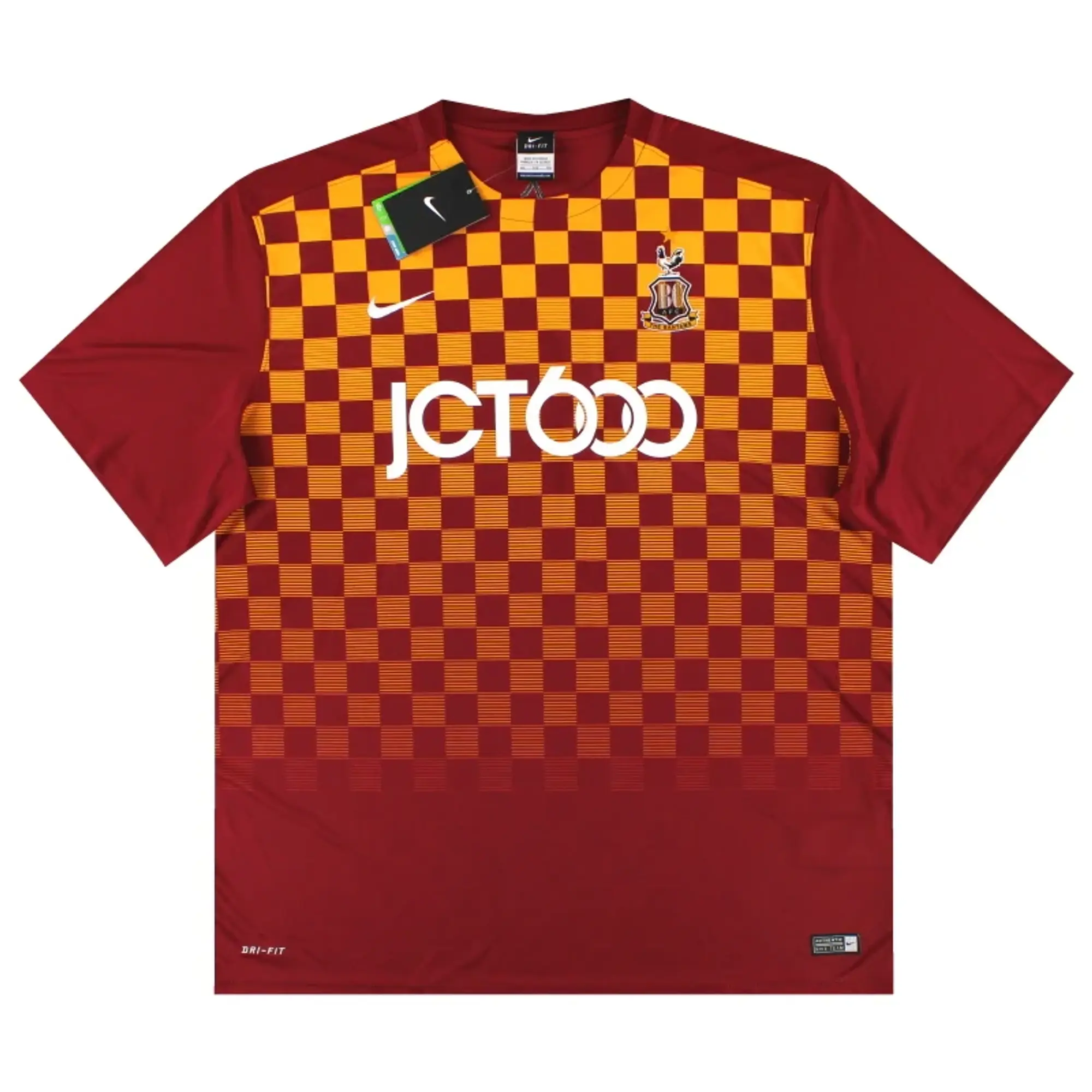 2015-16 Bradford City Nike Home Shirt *w/tags* XXL - Bradford City / w/tags / XXL