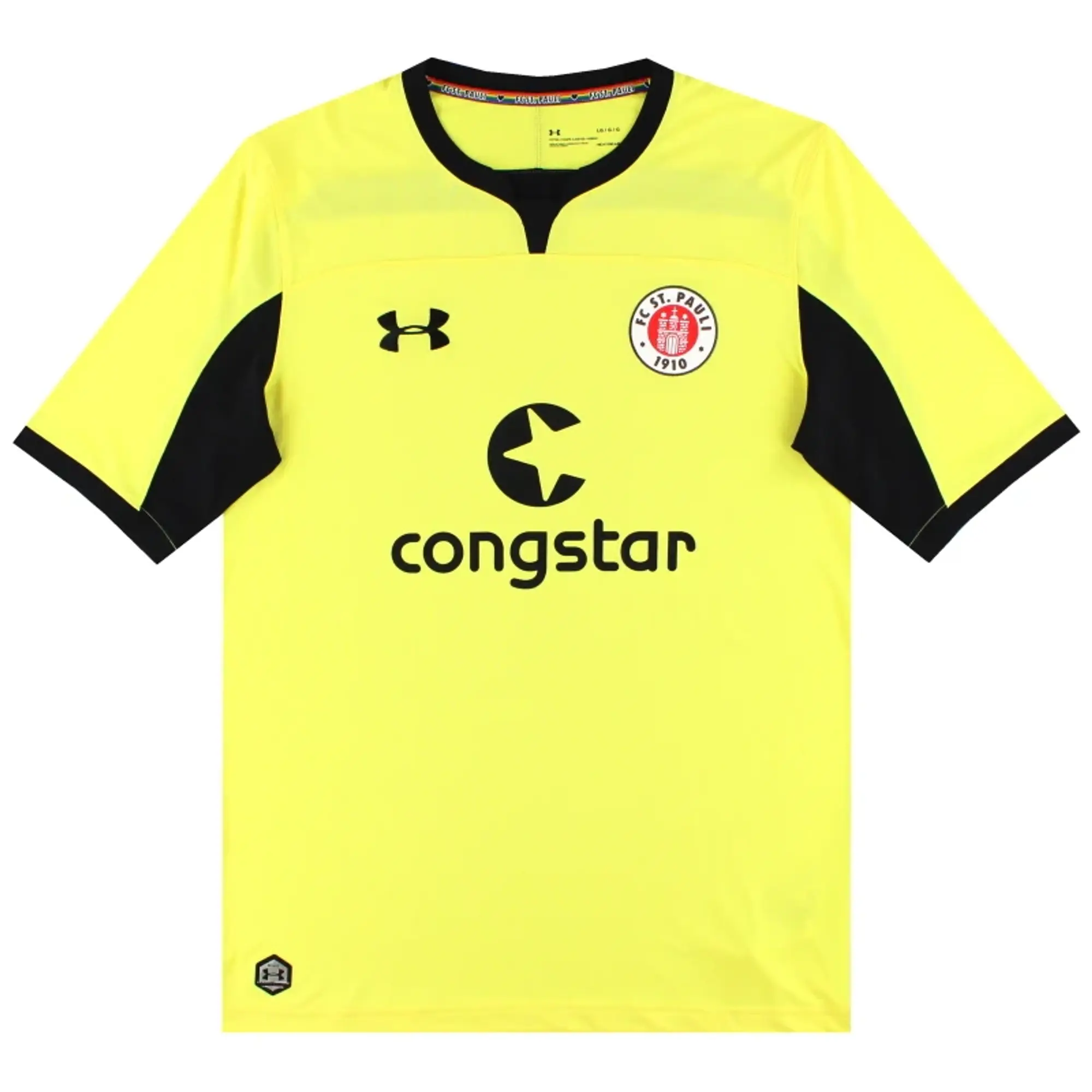 2018-19 FC St. Pauli Under Armour Goalkeeper Shirt *As New* L - Other German Clubs / As New / Large