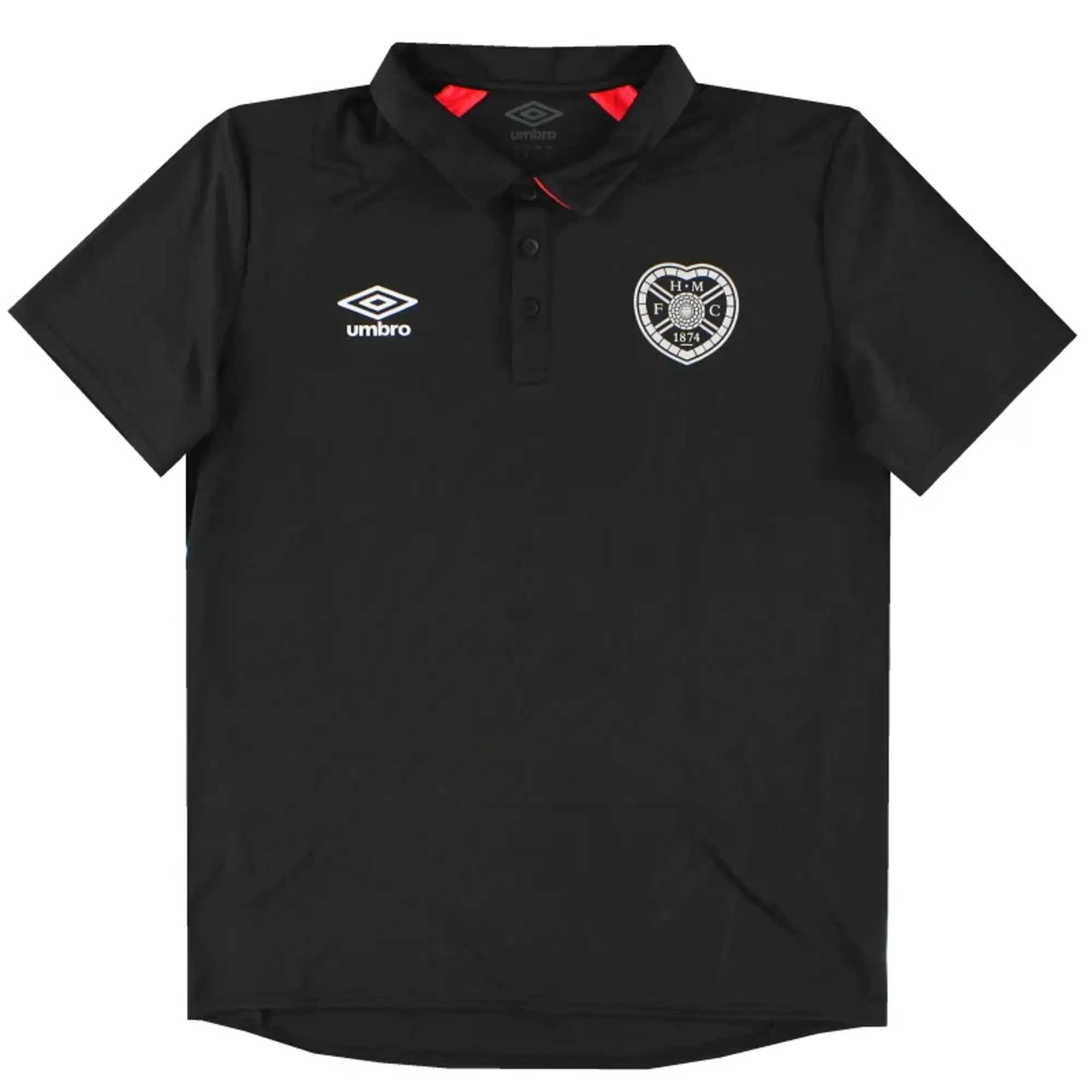 2019-20 Hearts Umbro Polo Shirt M - Hearts / Excellent / Medium