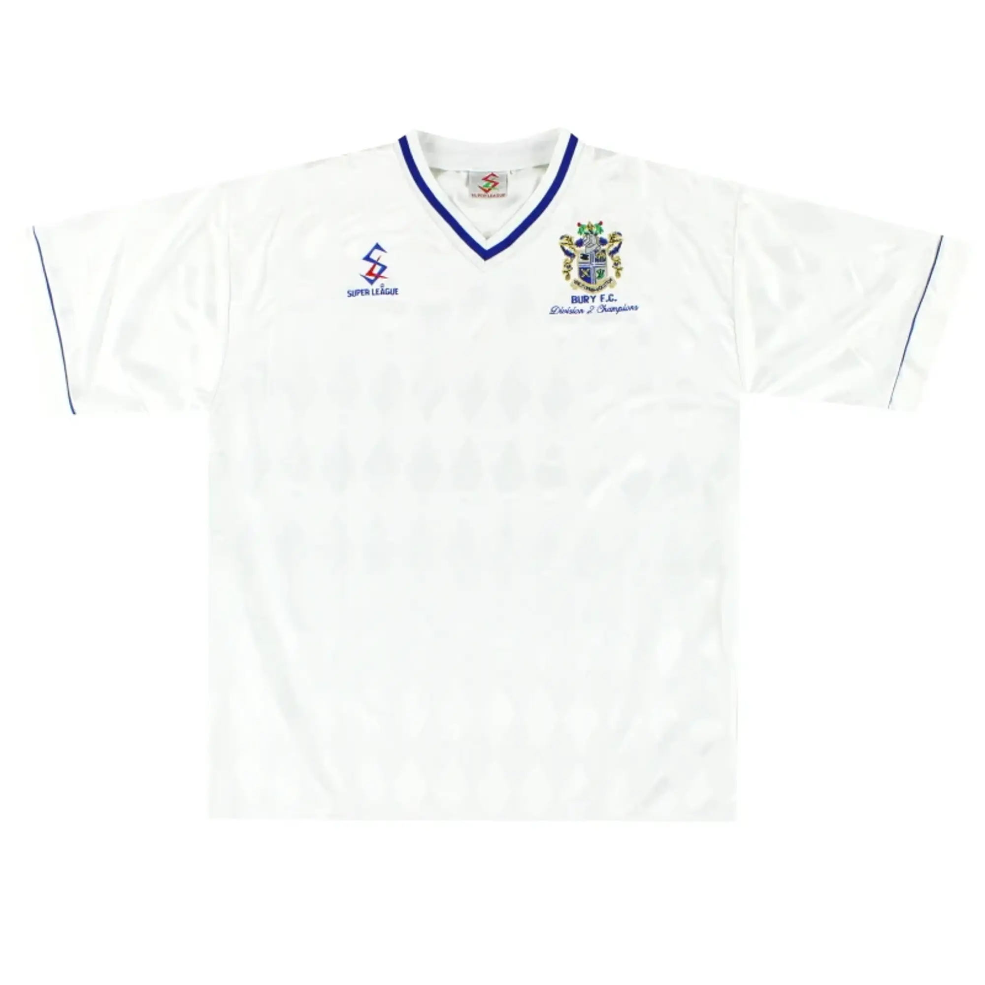 1997-98 Bury Super League 'Champions' Home Shirt *As New* L - Bury / As New / Large