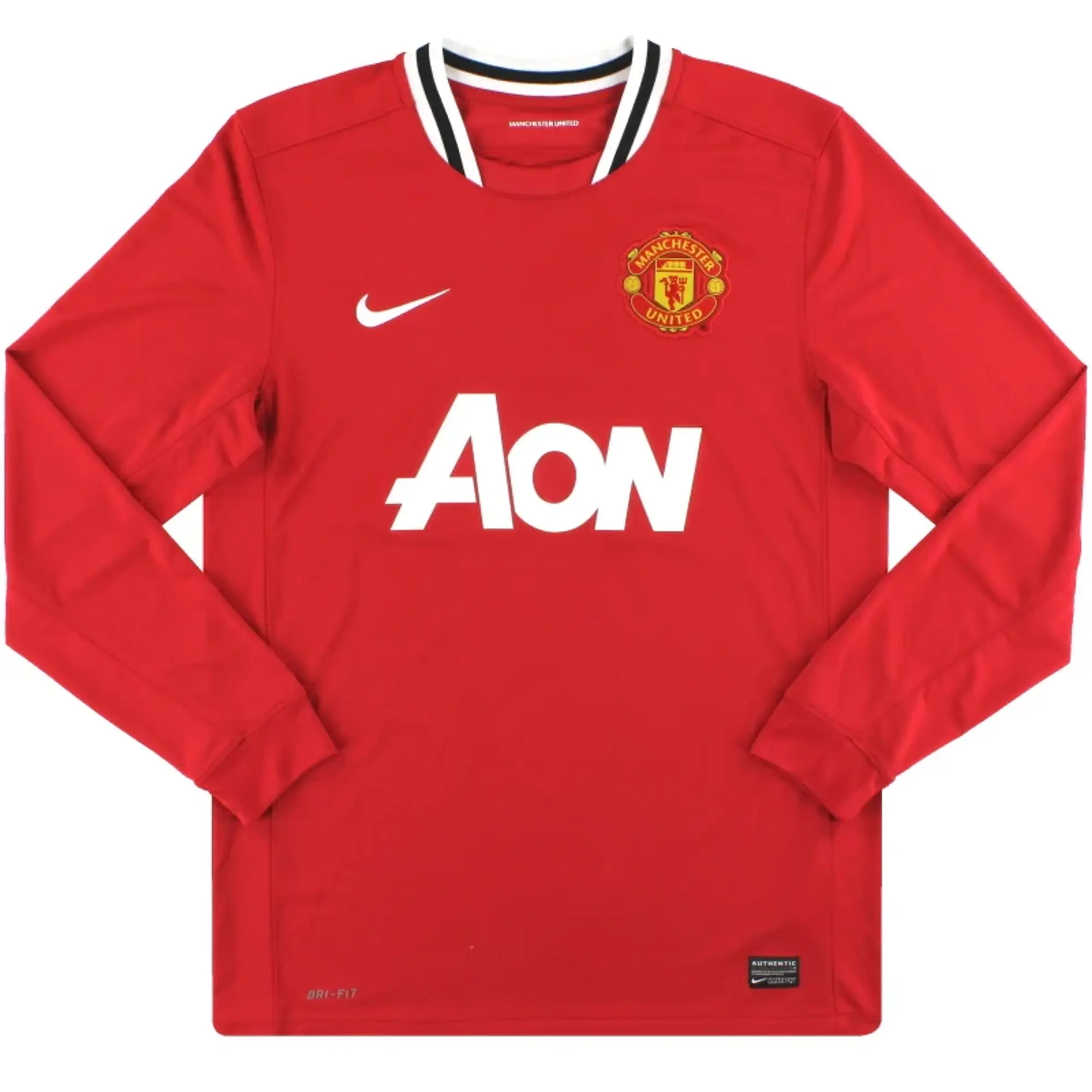 2011-12 Manchester United Nike Home Shirt L/S M - Manchester United / Excellent / Medium