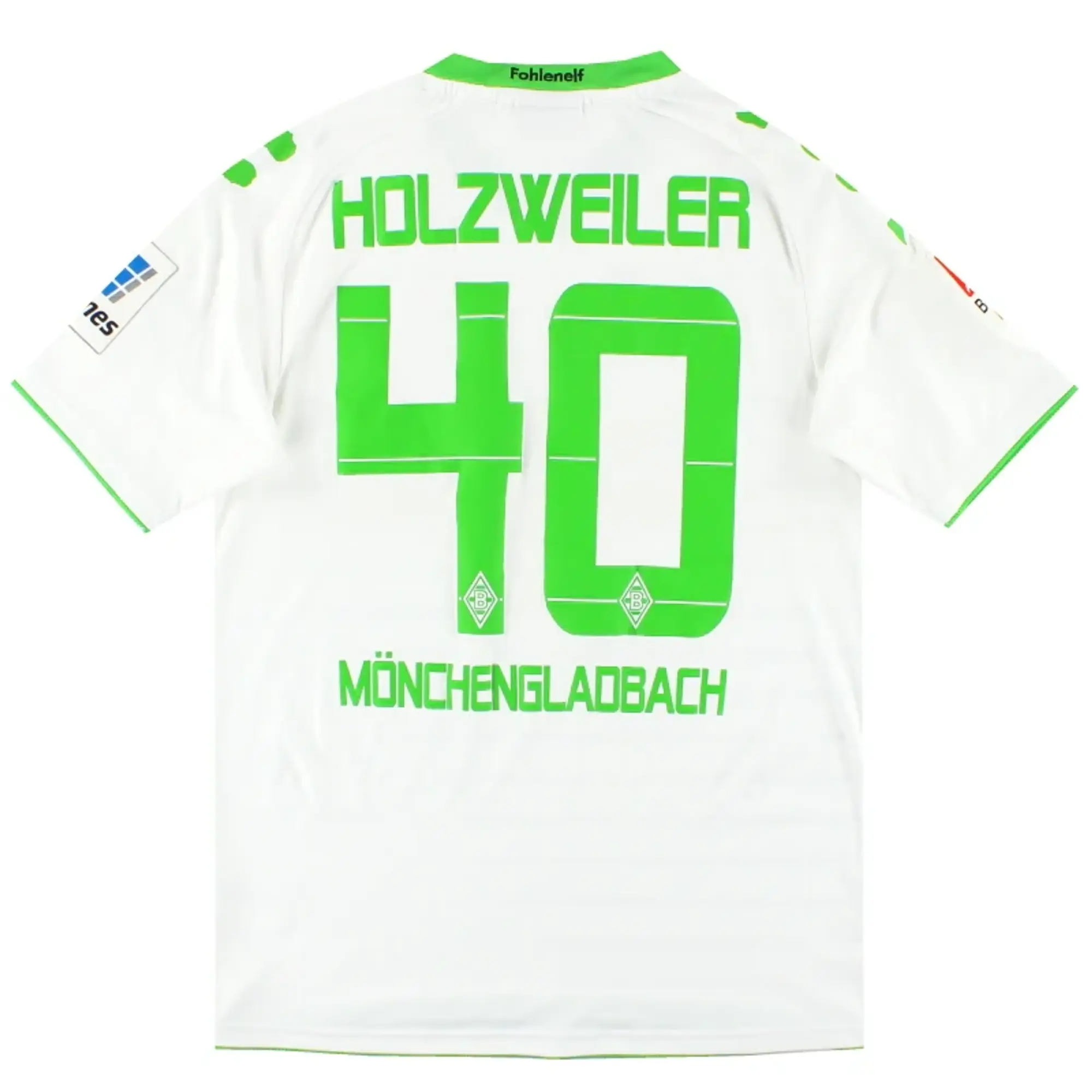 2013-14 Borussia Monchengladbach Kappa Home Shirt Holzweiler #40 - Borussia Monchengladbach / Excellent / Small