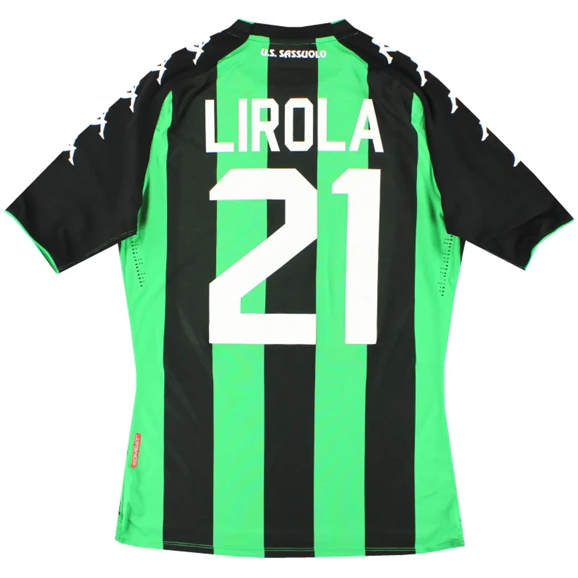 2017-18 Sassuolo Kappa Authentic Home Shirt Lirola #21 L - Other Italian Clubs / Very good / Large