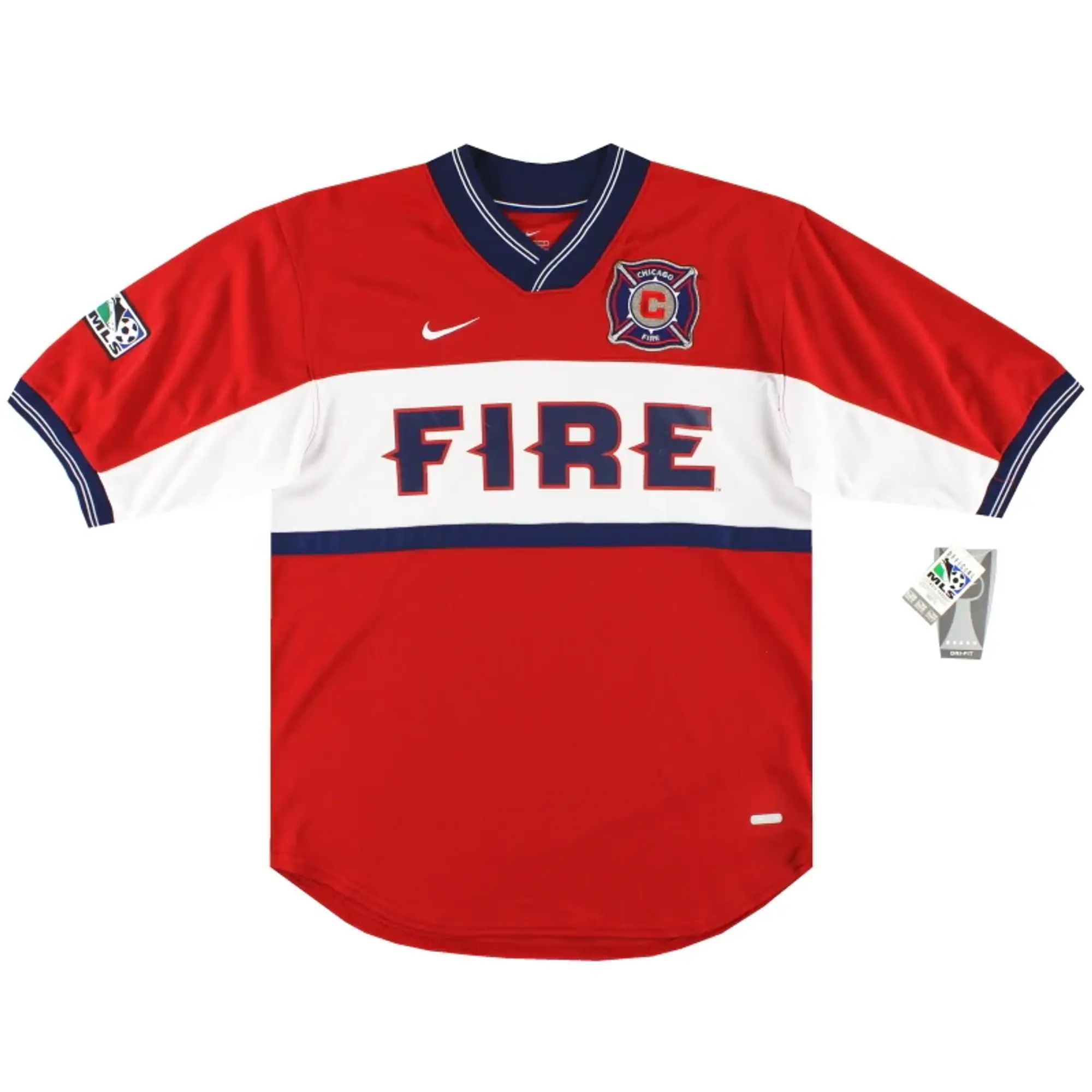2000-02 Chicago Fire Nike Home Shirt *w/tags* S - USA Soccer Clubs / w/tags / Small
