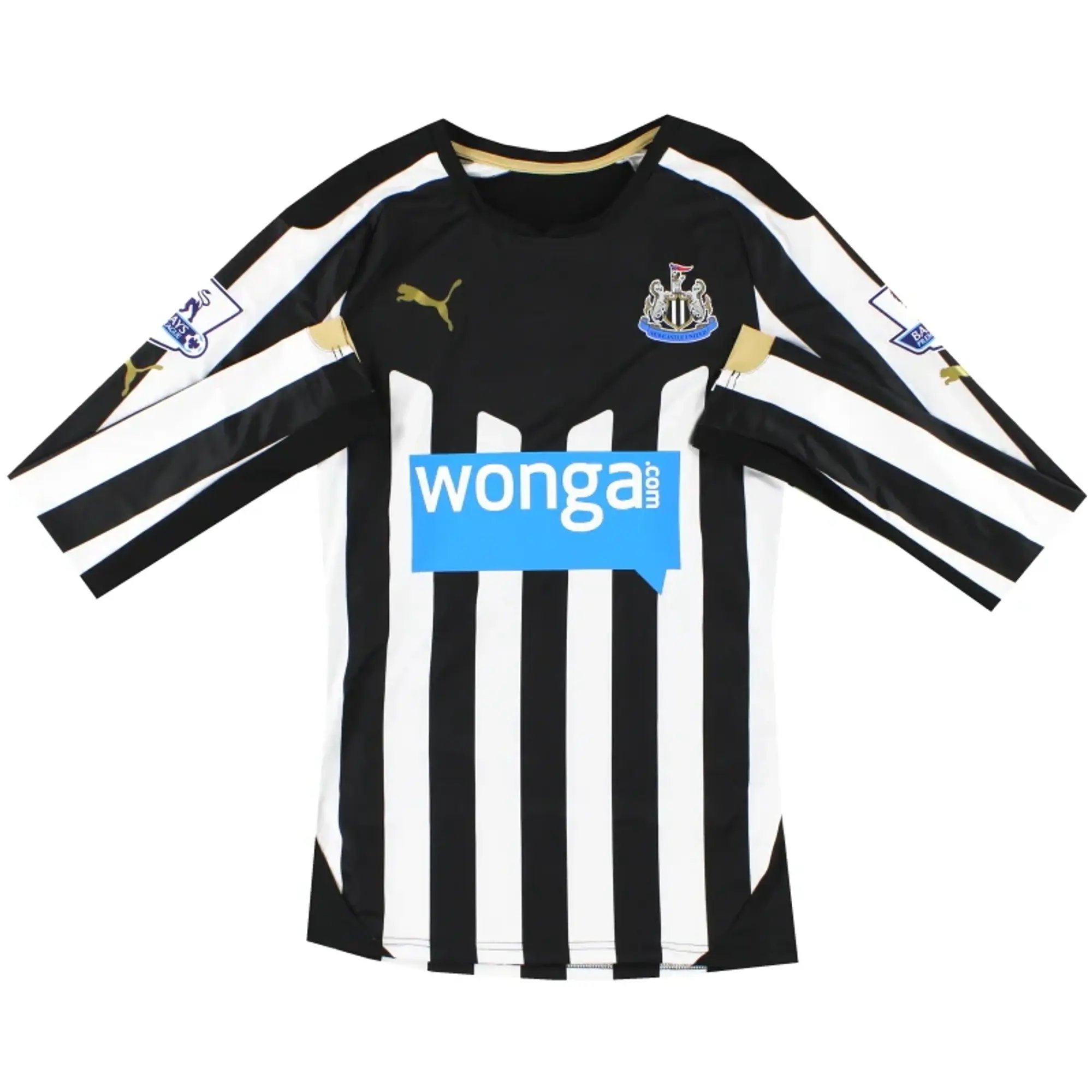 2014-15 Newcastle Puma Authentic Home Shirt L/S XL - Newcastle United / Excellent / XL