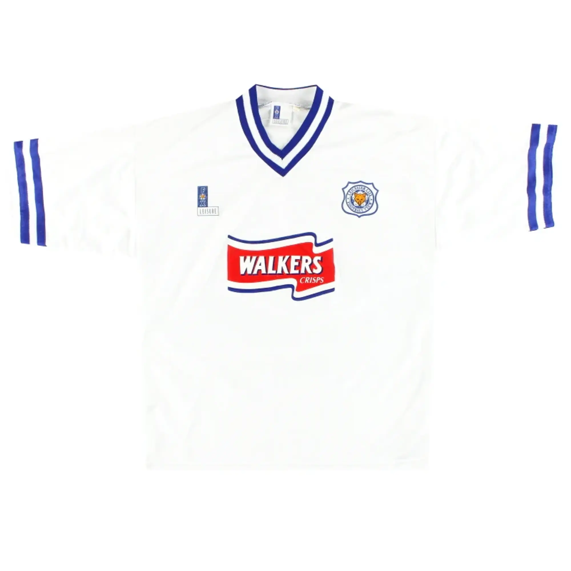 1996-98 Leicester Fox Leisure Away Shirt L - Leicester City / Excellent / Large