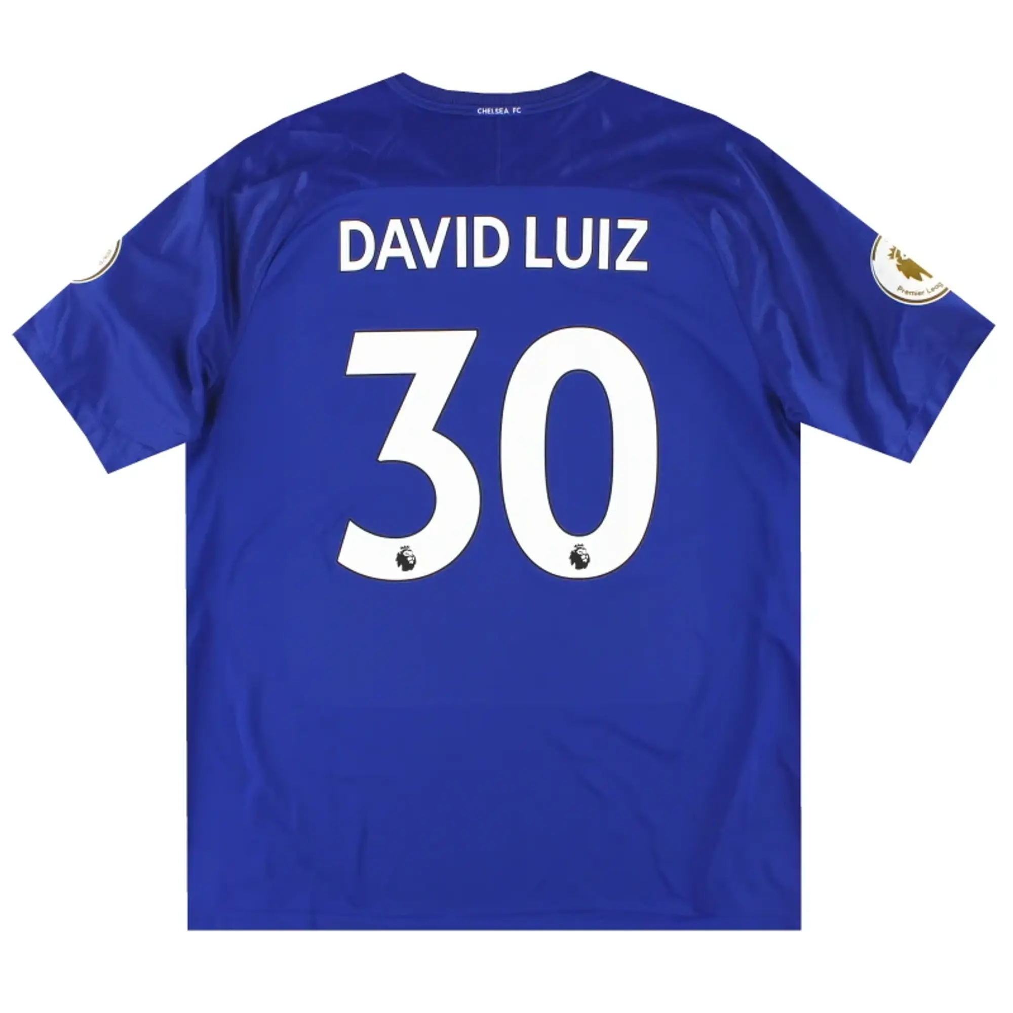 2017-18 Chelsea Nike Home Shirt David Luiz #30 *Mint* XXL - Chelsea / Mint / XXL