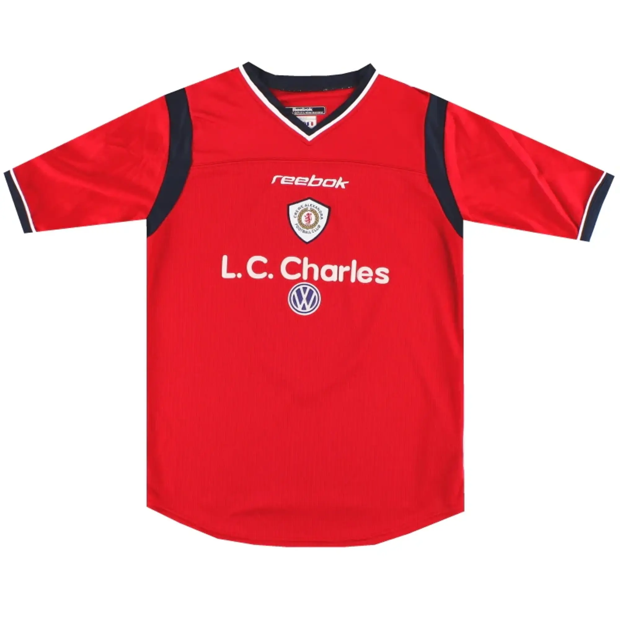 2001-02 Crewe Alexandra Reebok Home Shirt #8 L.Boys - Crewe Alexandra / Excellent / Youth