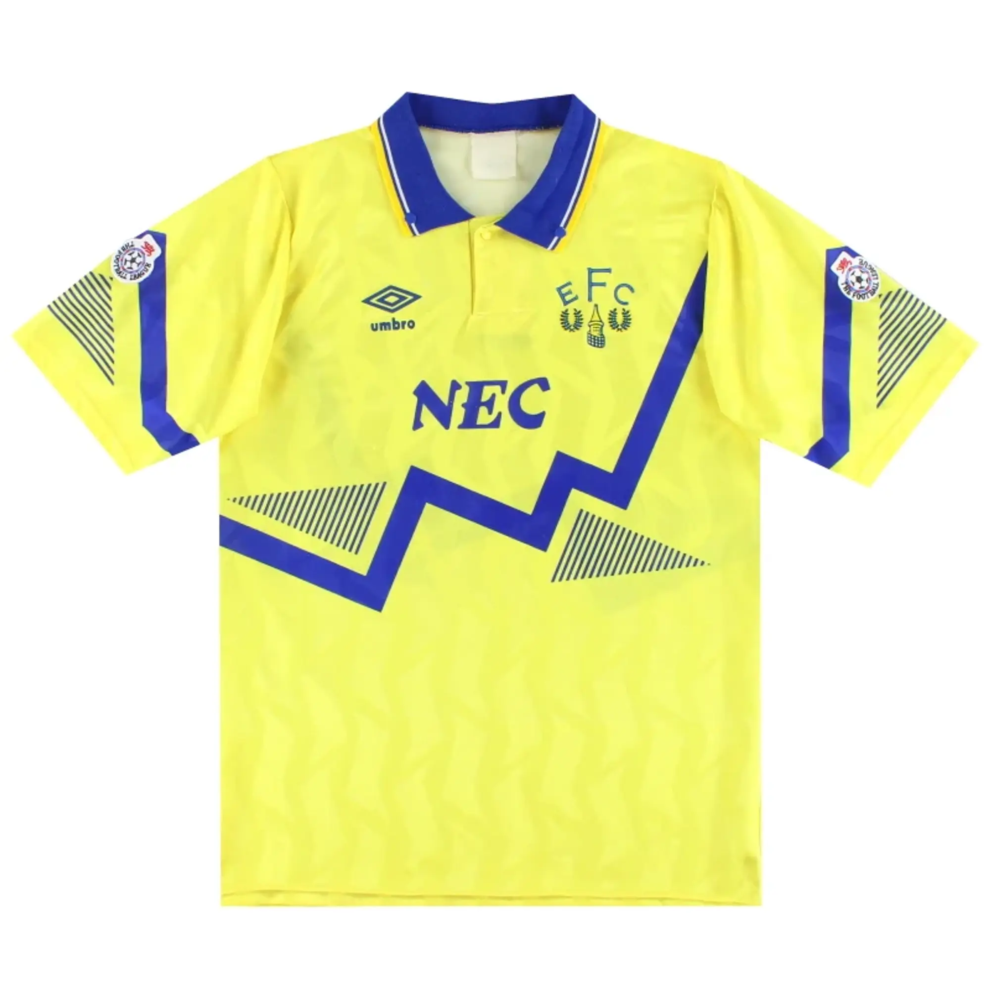 1990-92 Everton Umbro Away Shirt L - Everton / Excellent / Large