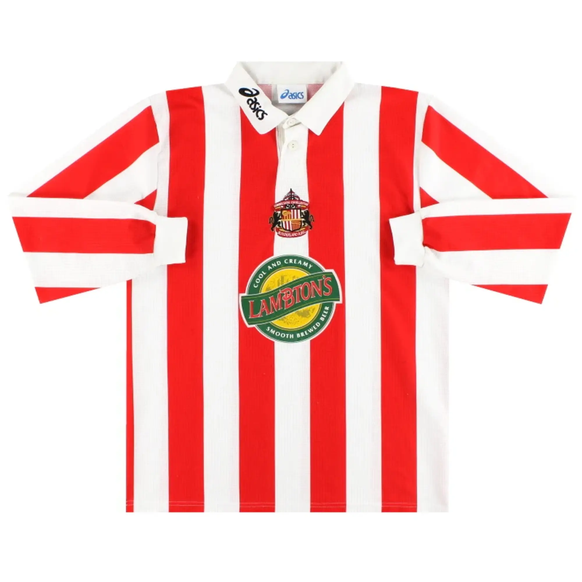 1997-99 Sunderland Asics Home Shirt L/S L - Sunderland / Excellent / Large