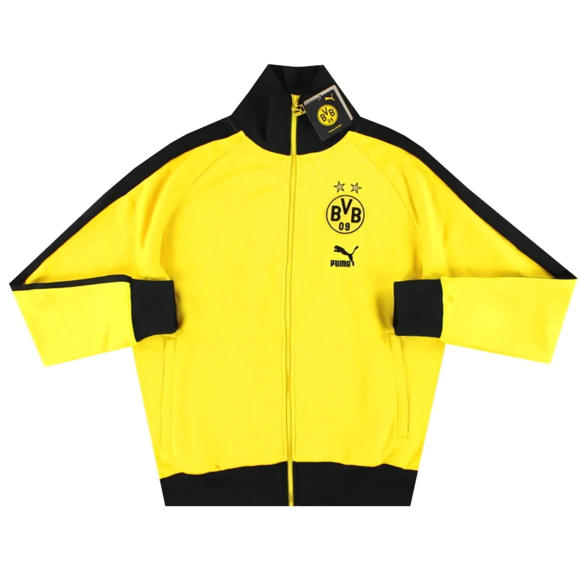 2023-24 Borussia Dortmund Puma FtblHeritage T7 Track Jacket *w/tags* - Dortmund / w/tags / Small