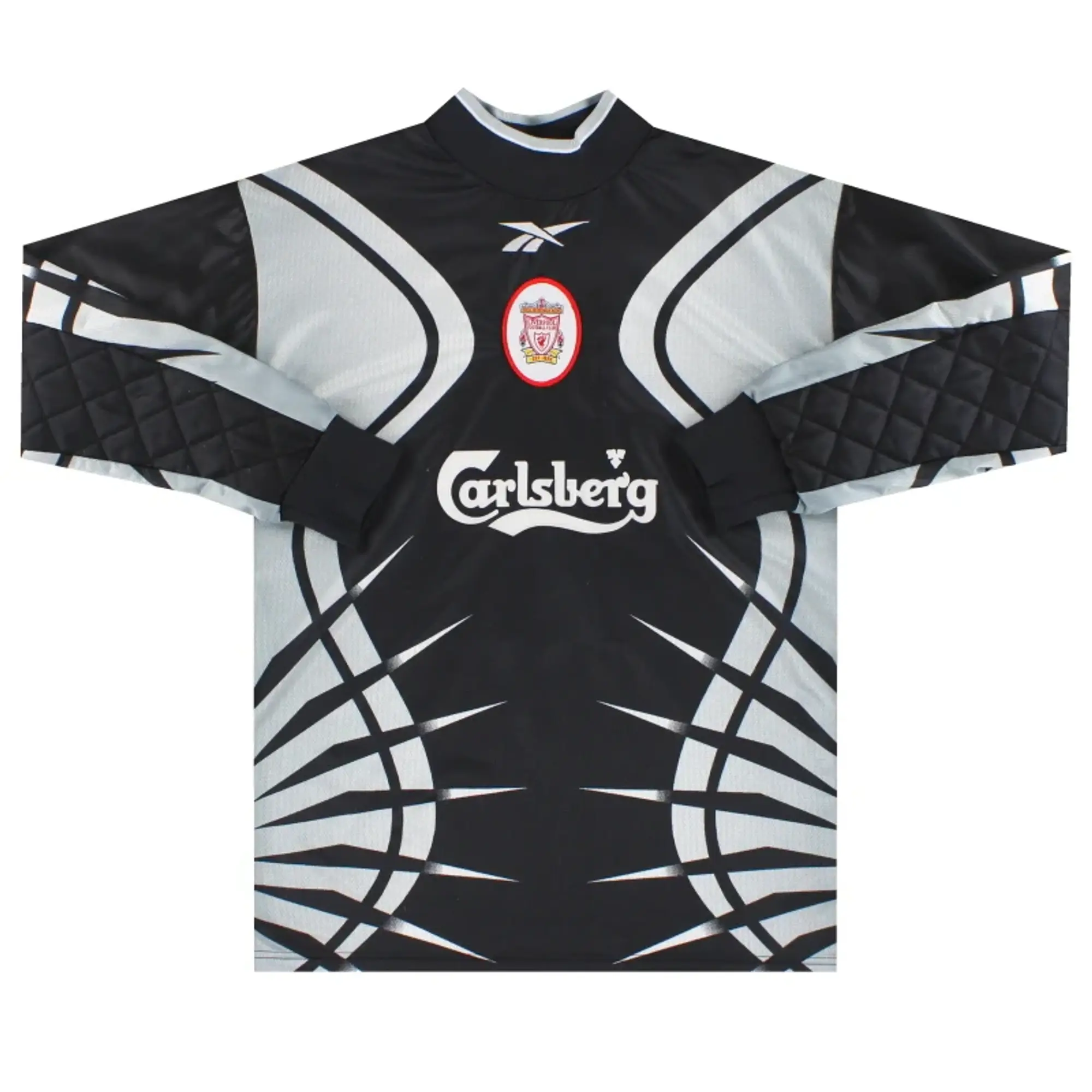1999-00 Liverpool Reebok Goalkeeper Shirt James #1 Y - Liverpool / Excellent / Youth