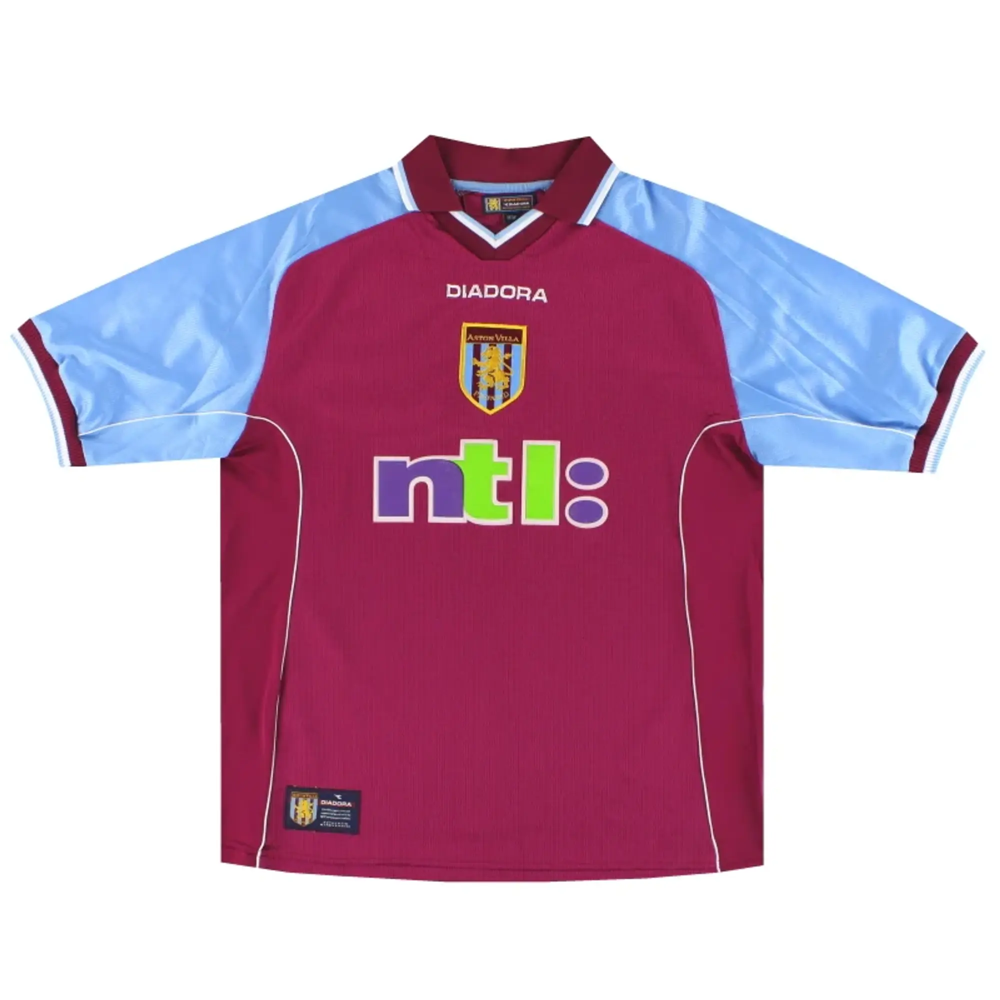 2000-01 Aston Villa Diadora Home Shirt XS - Aston Villa / Very good / XS