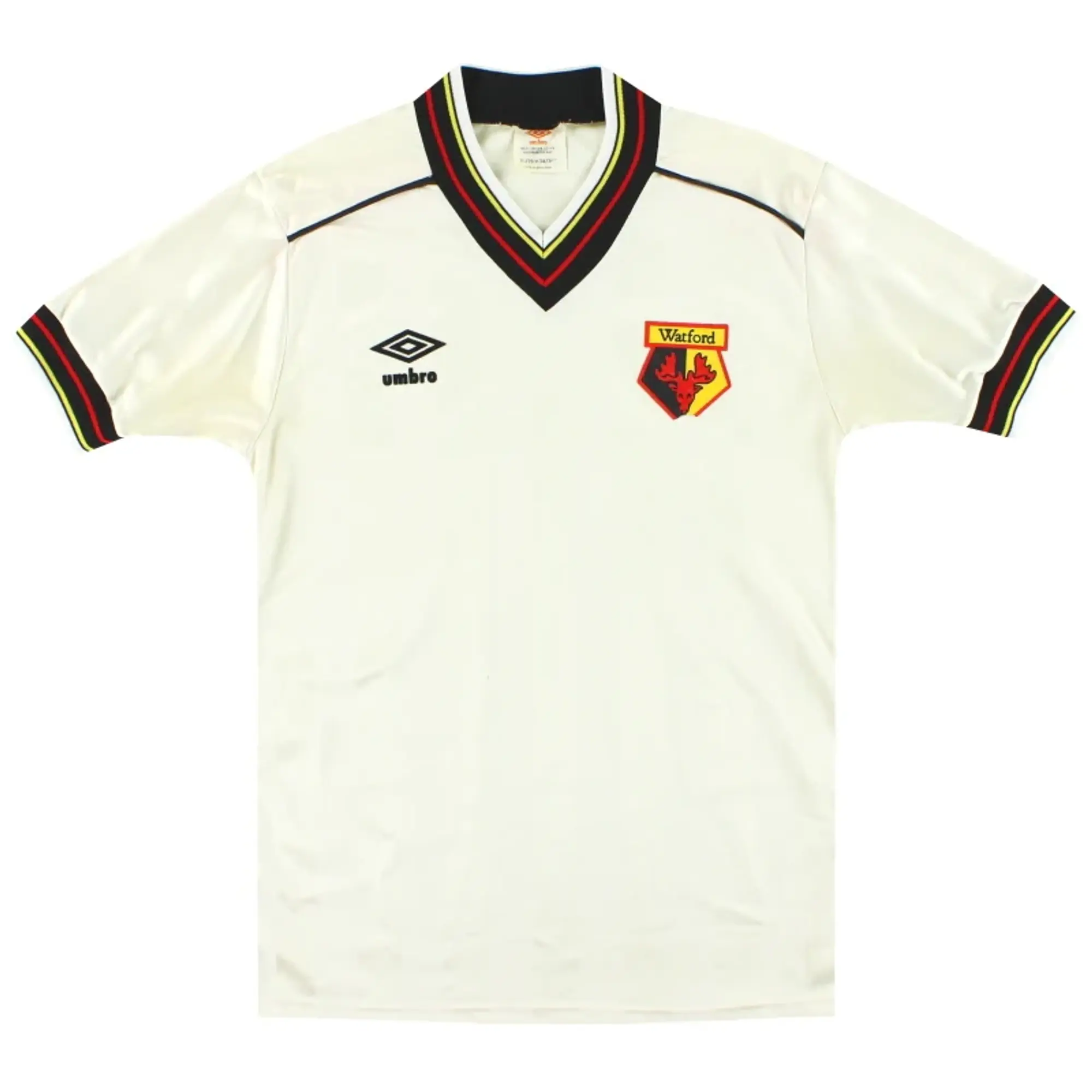 1982-85 Watford Umbro Away Shirt S - Watford / Very good / Small