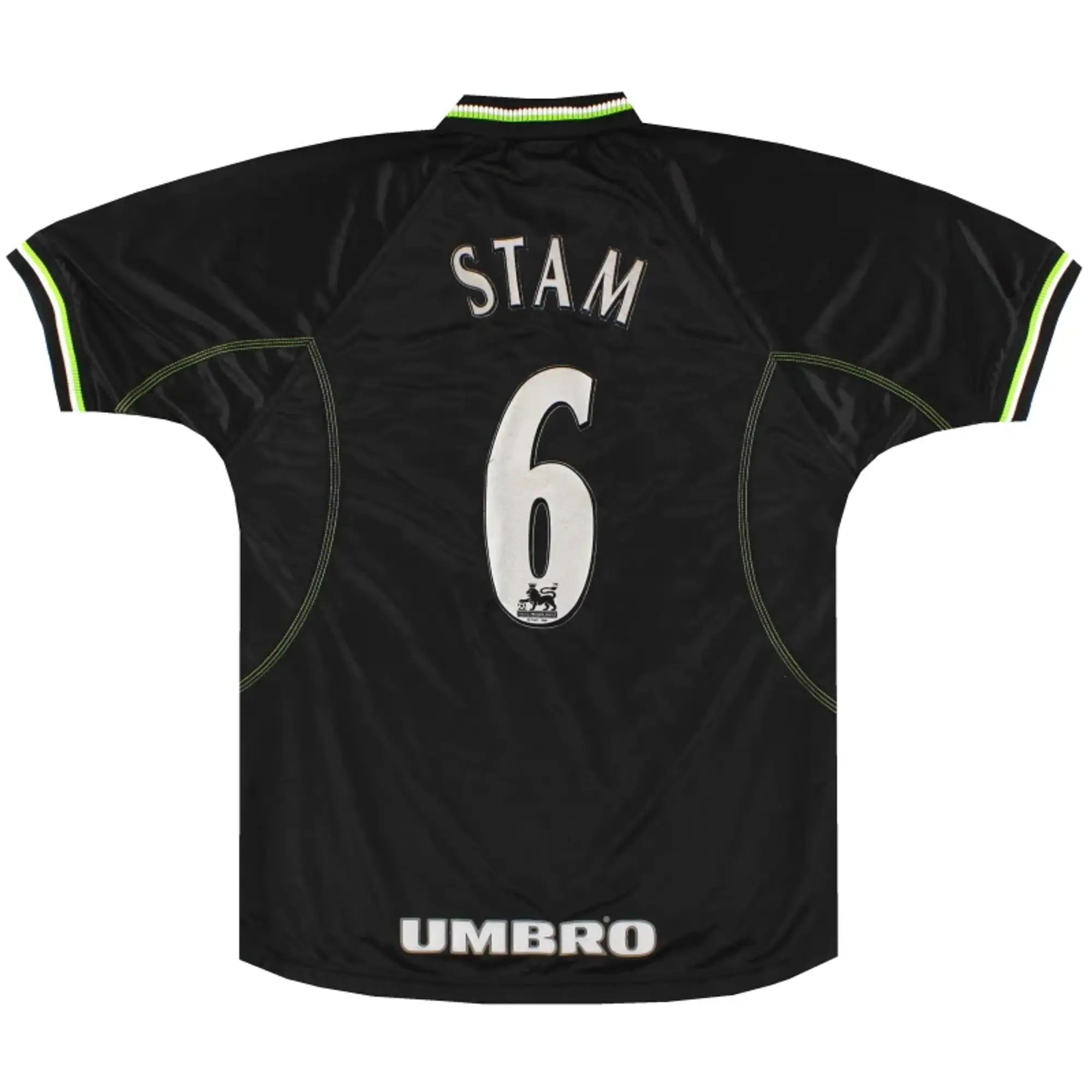 1998-99 Manchester United Umbro Third Shirt Stam #6 M - Manchester United / Excellent / Medium
