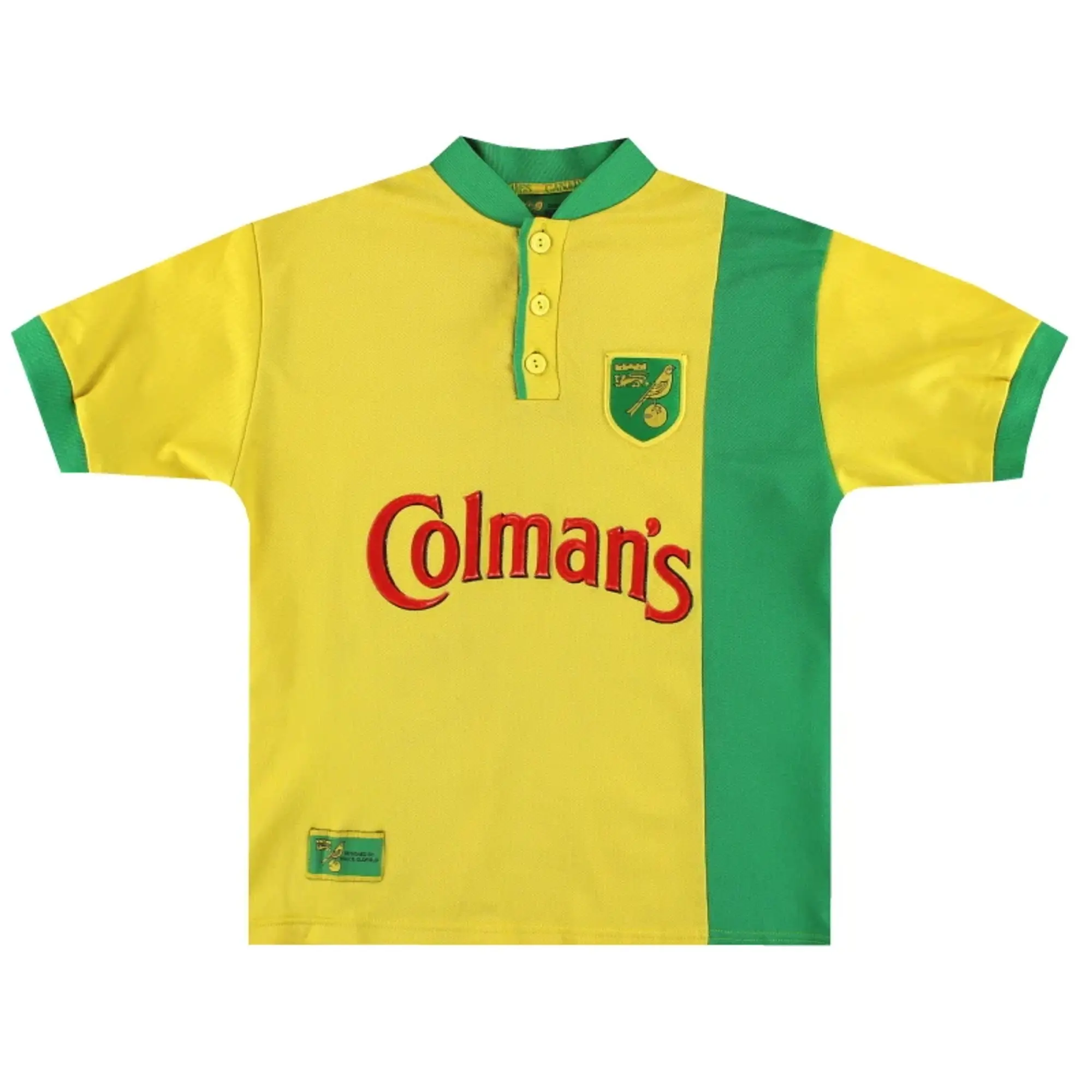 1999-01 Norwich City Home Shirt S - Norwich City / Excellent / Small