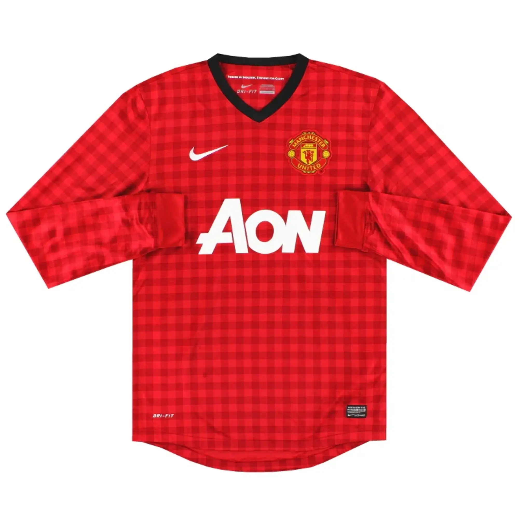2012-13 Manchester United Home Shirt L/S L - Manchester United / Excellent / Large