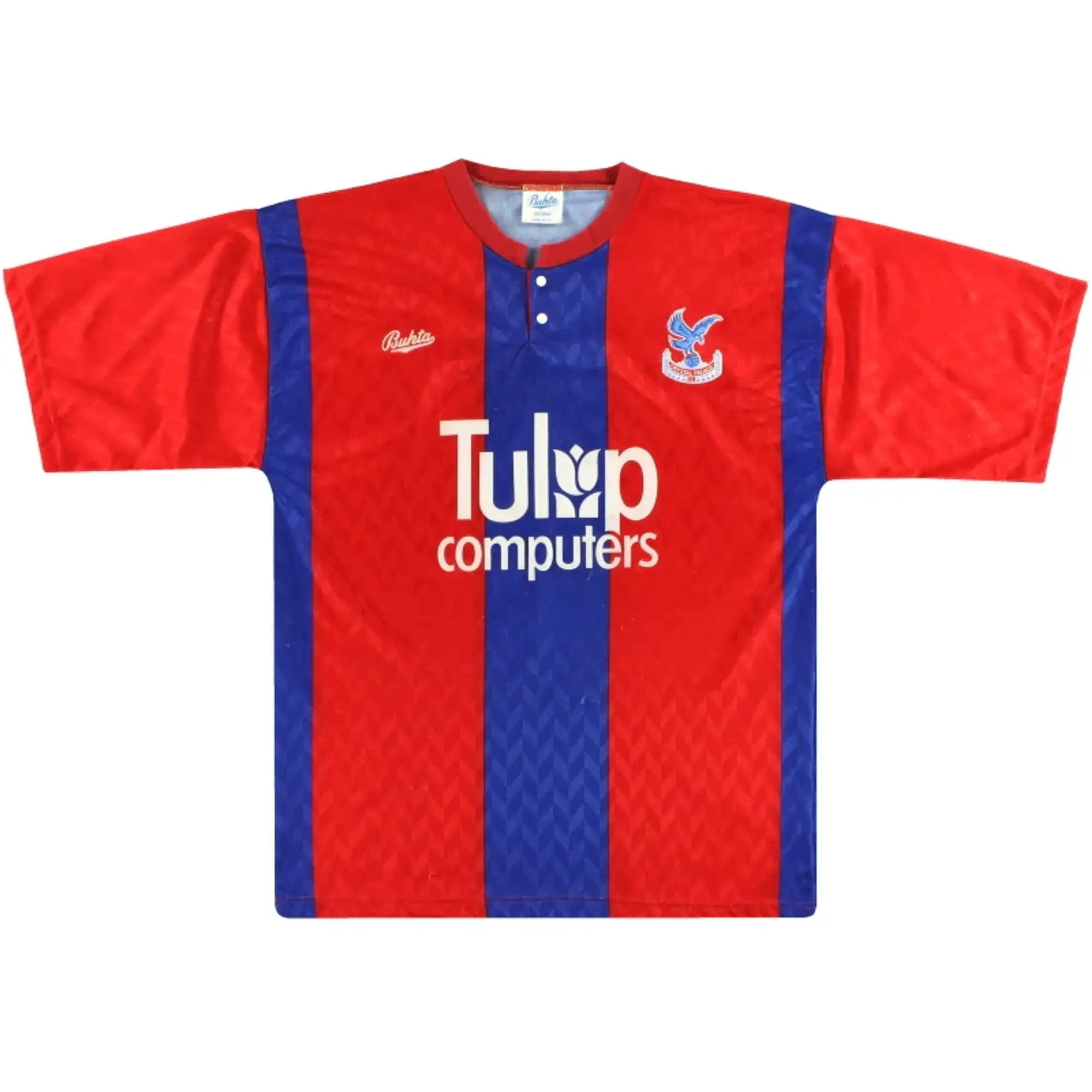 1991-92 Crystal Palace Bukta Home Shirt L - Crystal Palace / Excellent / Large