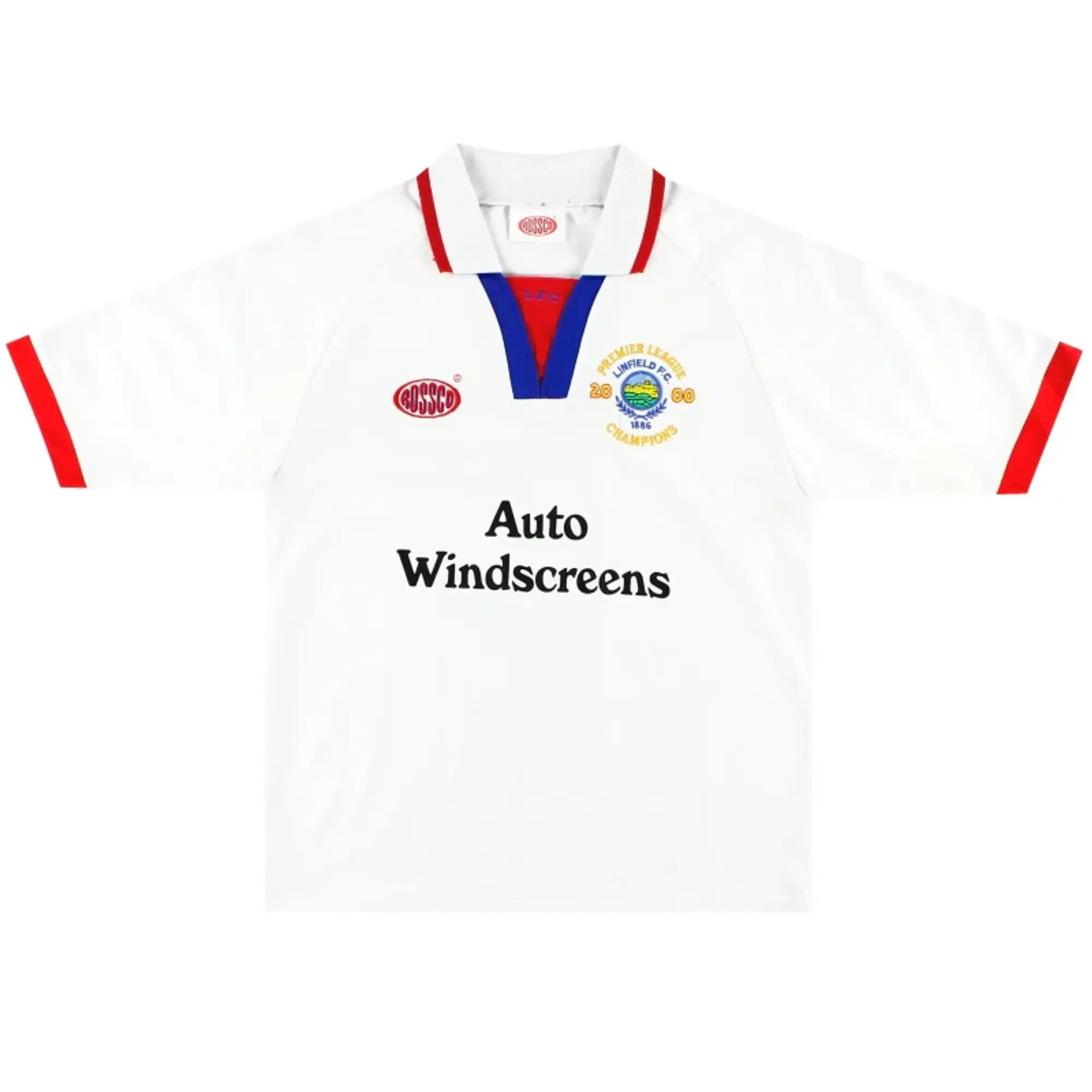 2000 Linfield 'Premier League Champions' Away Shirt S - Irish Clubs / Excellent / Small