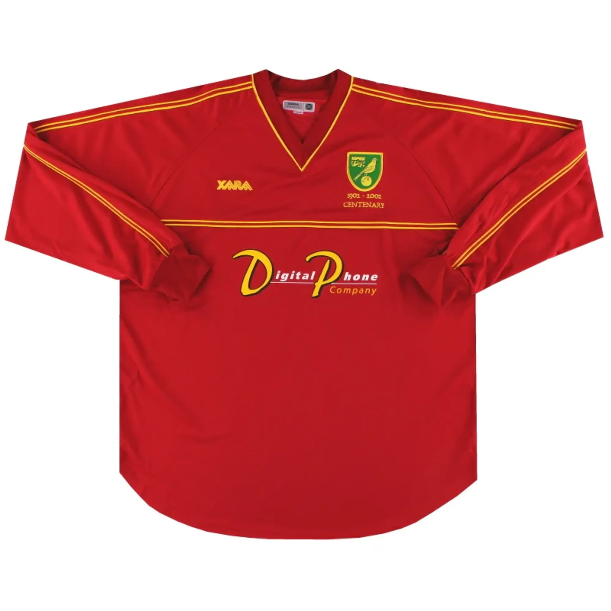 2001-02 Norwich City Centenary Away Shirt L/S *As New* XL - Norwich City / As New / XL