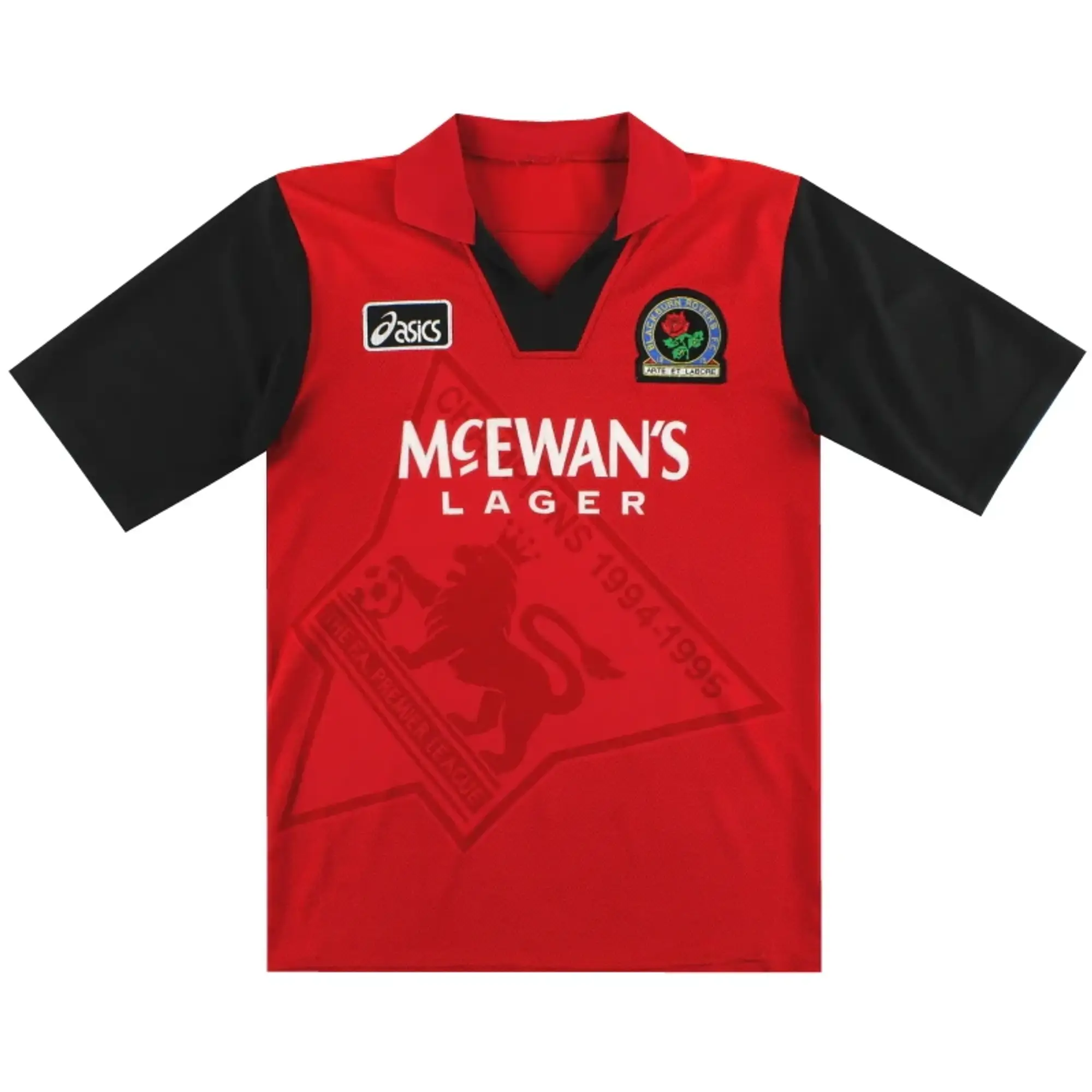 1995-96 Blackburn Asics Away Shirt L - Blackburn Rovers / Excellent / Large