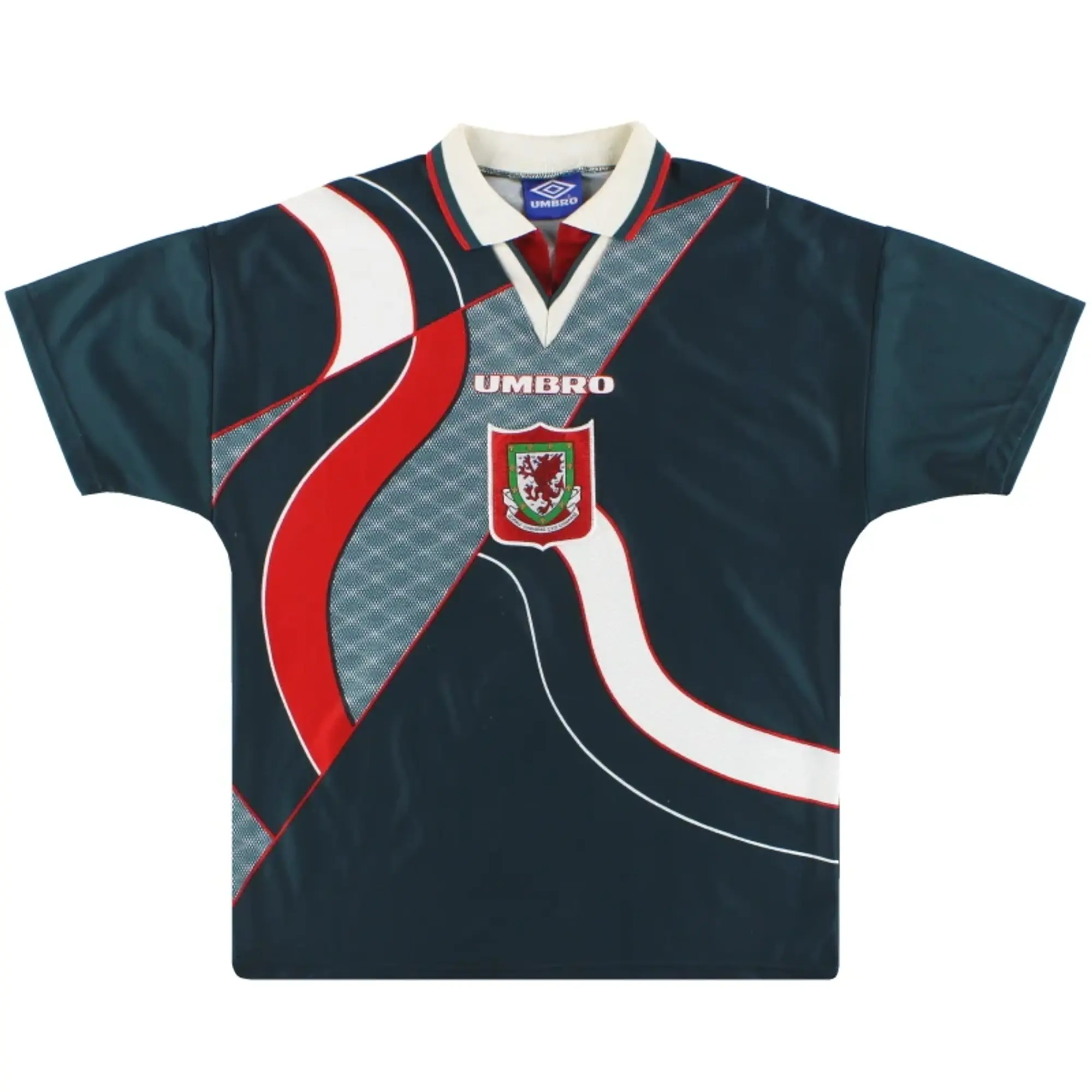 1995-96 Wales Umbro Away Shirt L - Wales / Excellent / Large